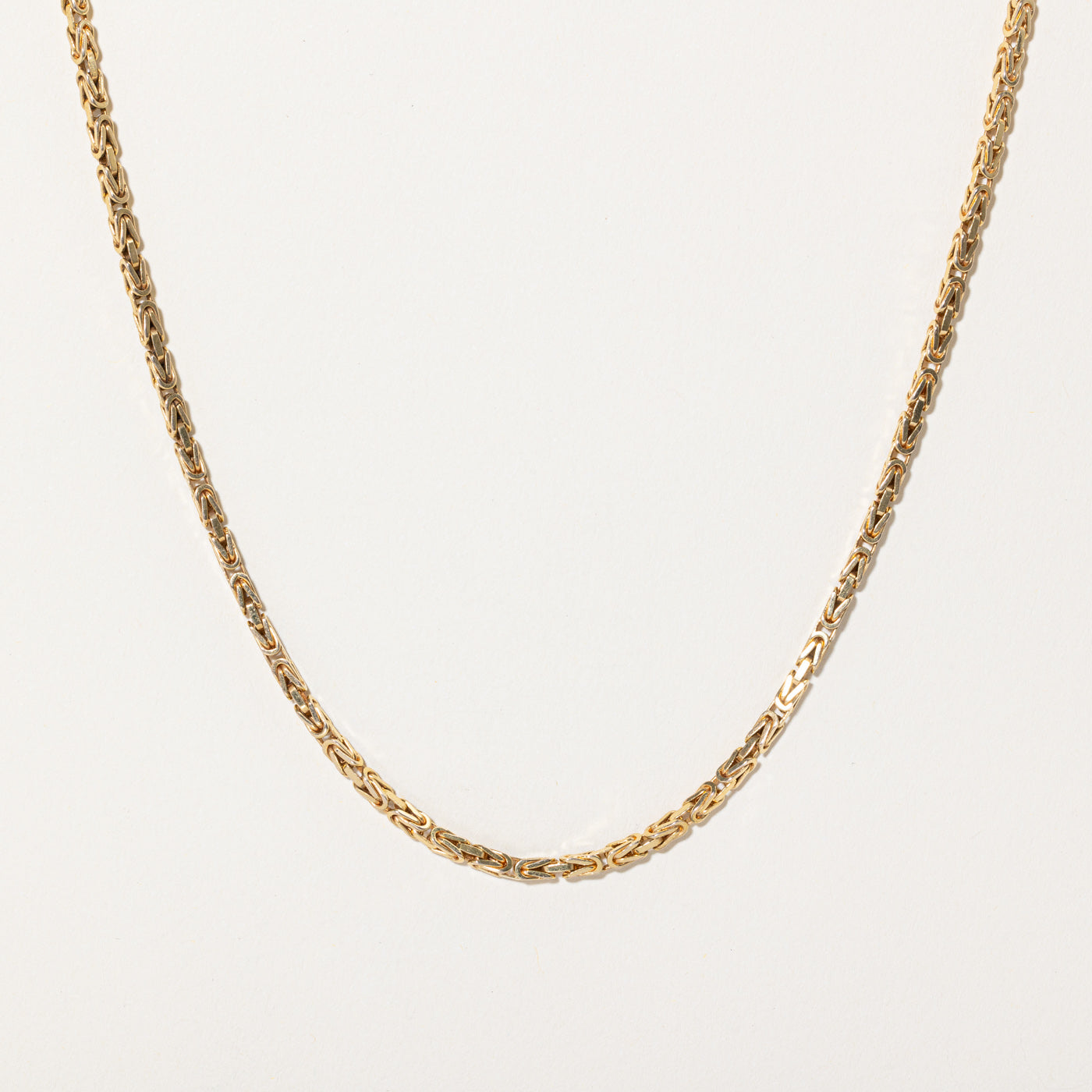 14k Yellow Gold Byzantine Chain | 21" |
