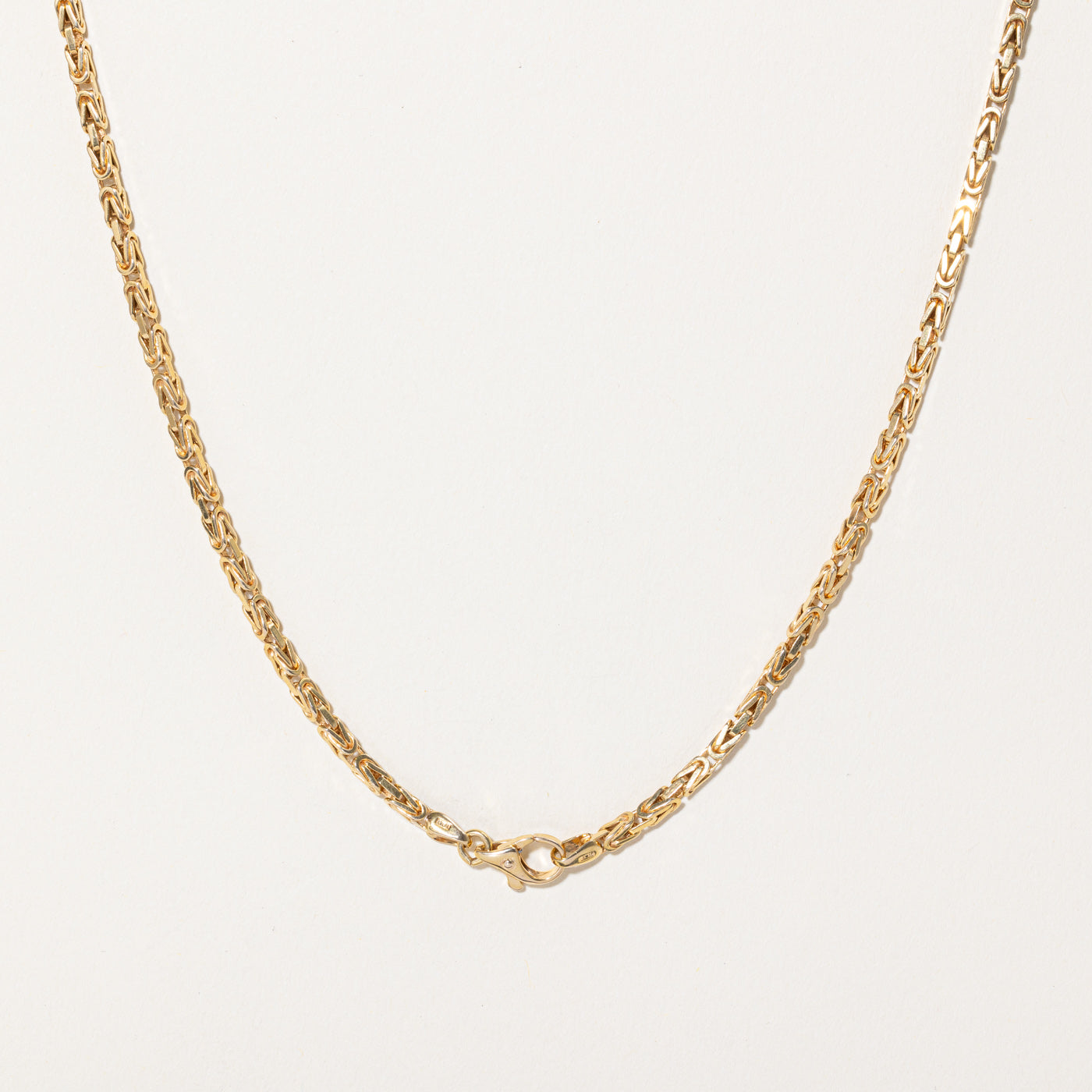 14k Yellow Gold Byzantine Chain | 21" |
