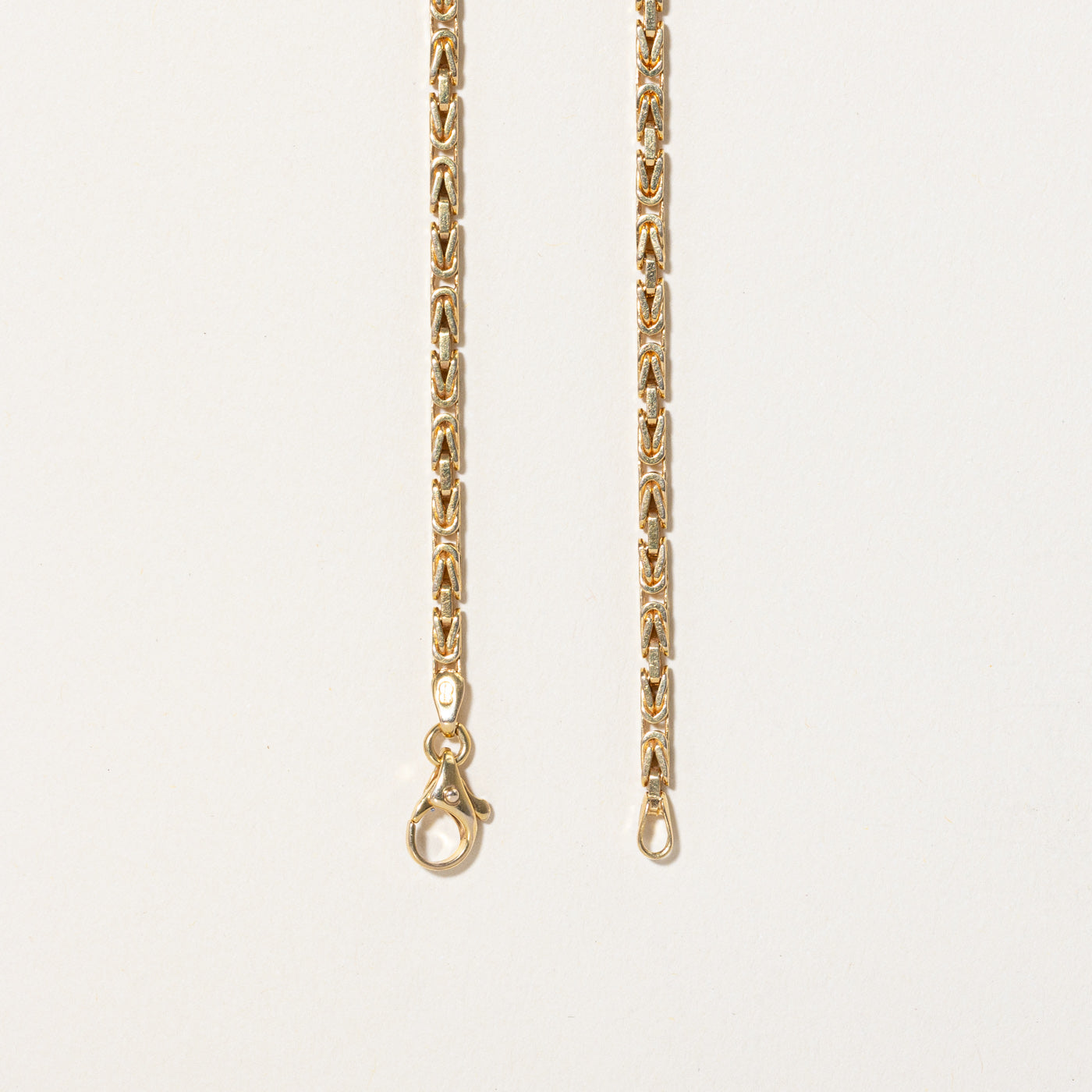 14k Yellow Gold Byzantine Chain | 21" |