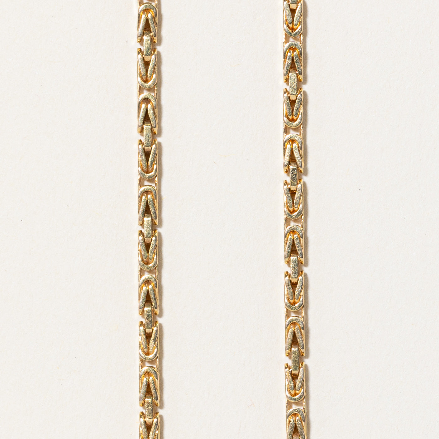 14k Yellow Gold Byzantine Chain | 21" |