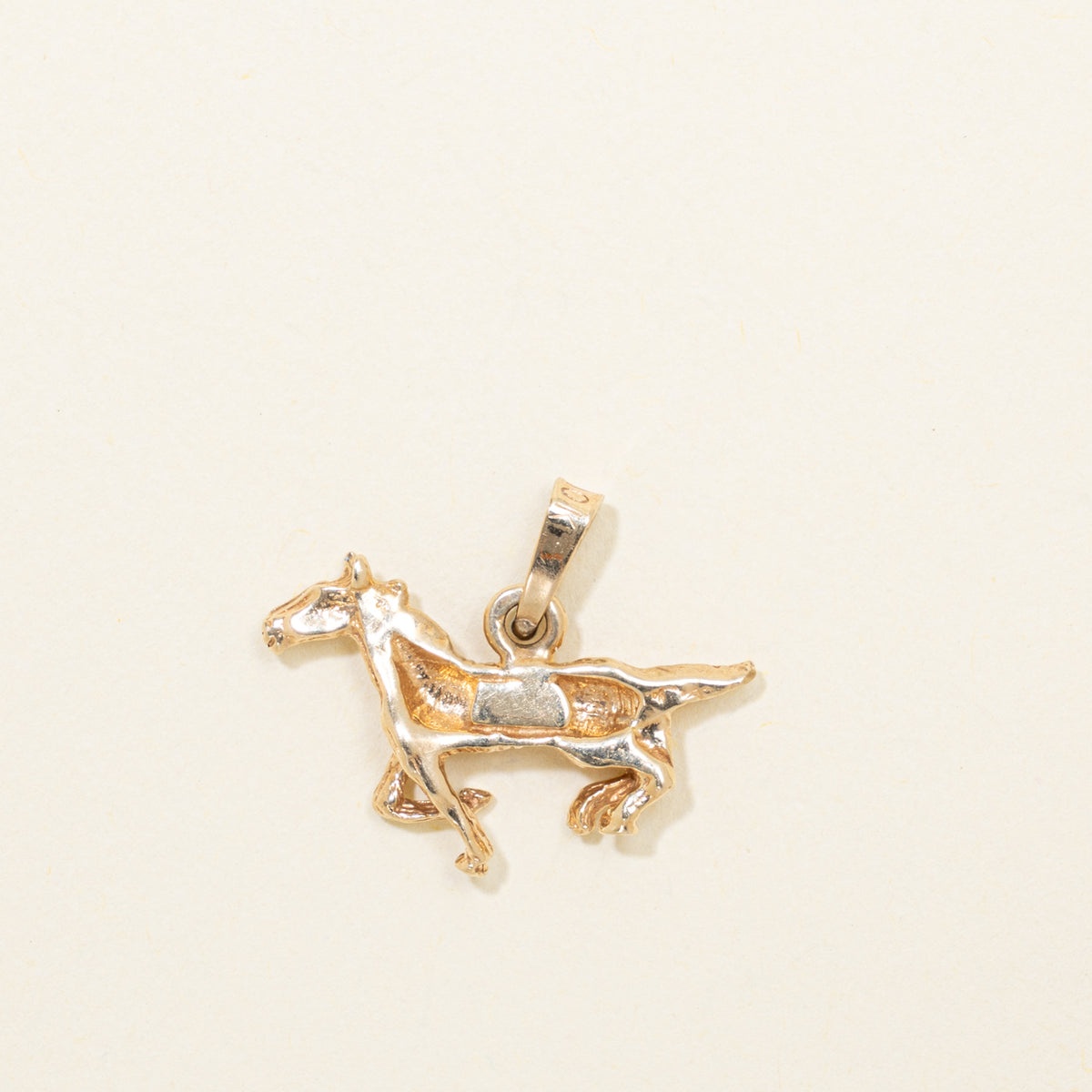 10k Yellow Gold Horse Pendant