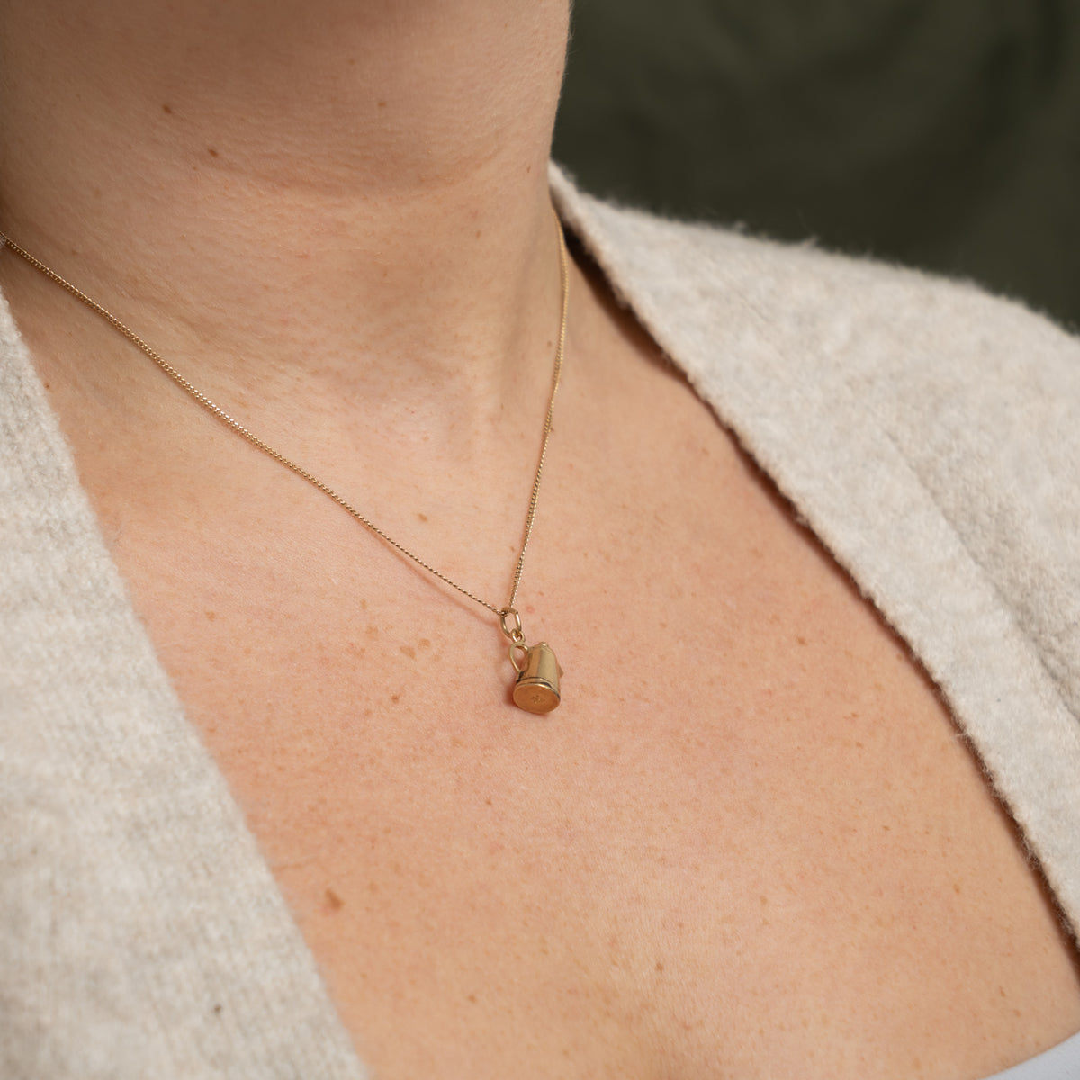 10k Yellow Gold Coffee Percolator Charm