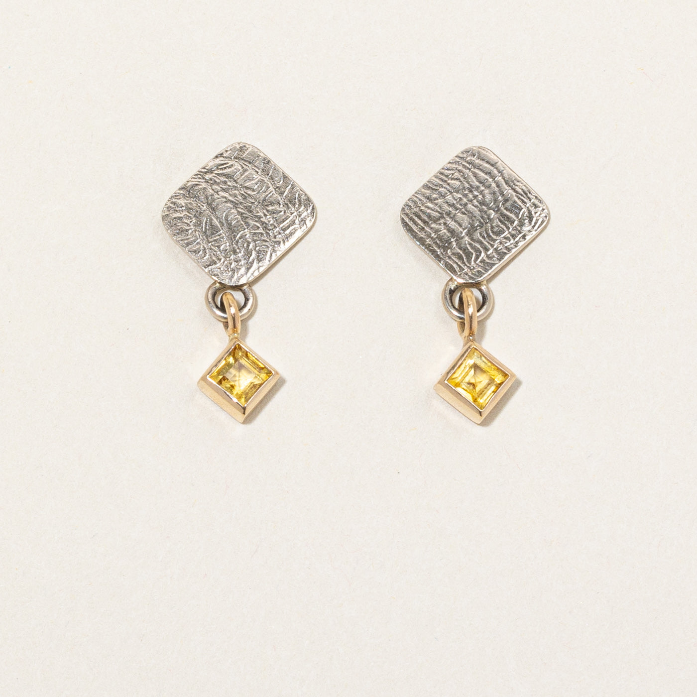 Yellow Sapphire Drop Earrings | 1.18ctw |