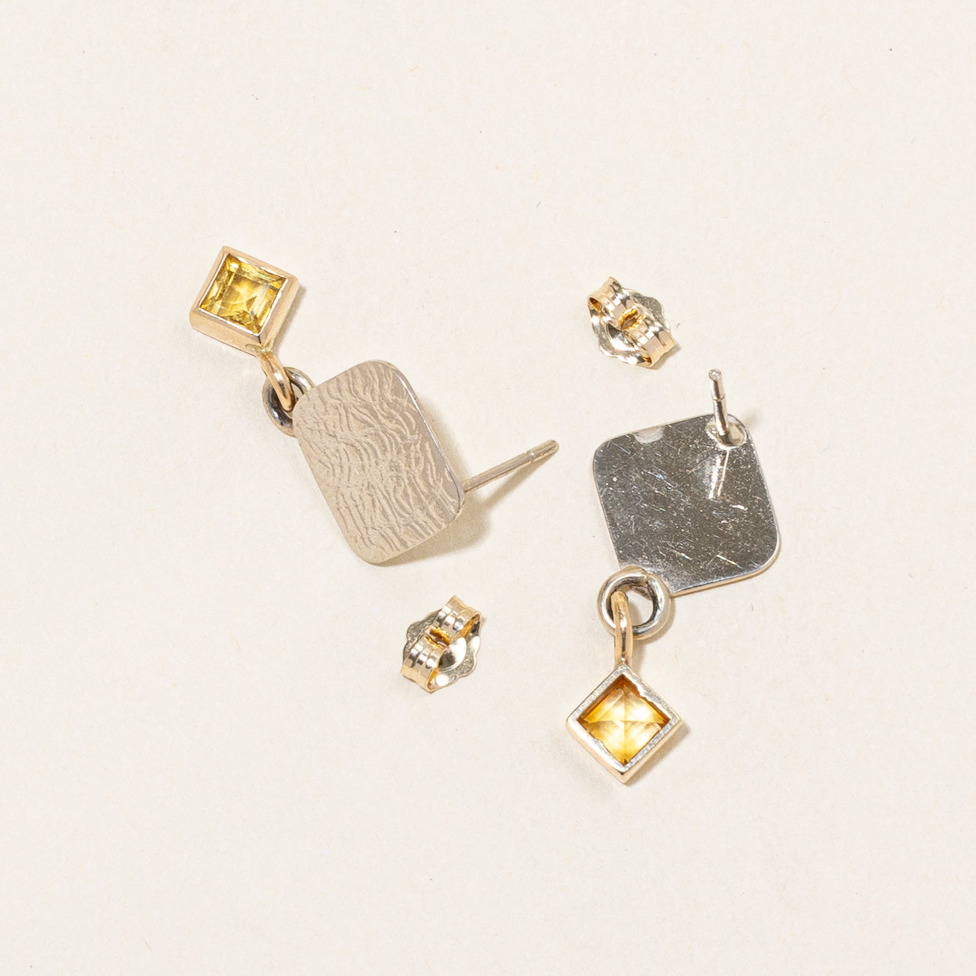 Yellow Sapphire Drop Earrings | 1.18ctw |