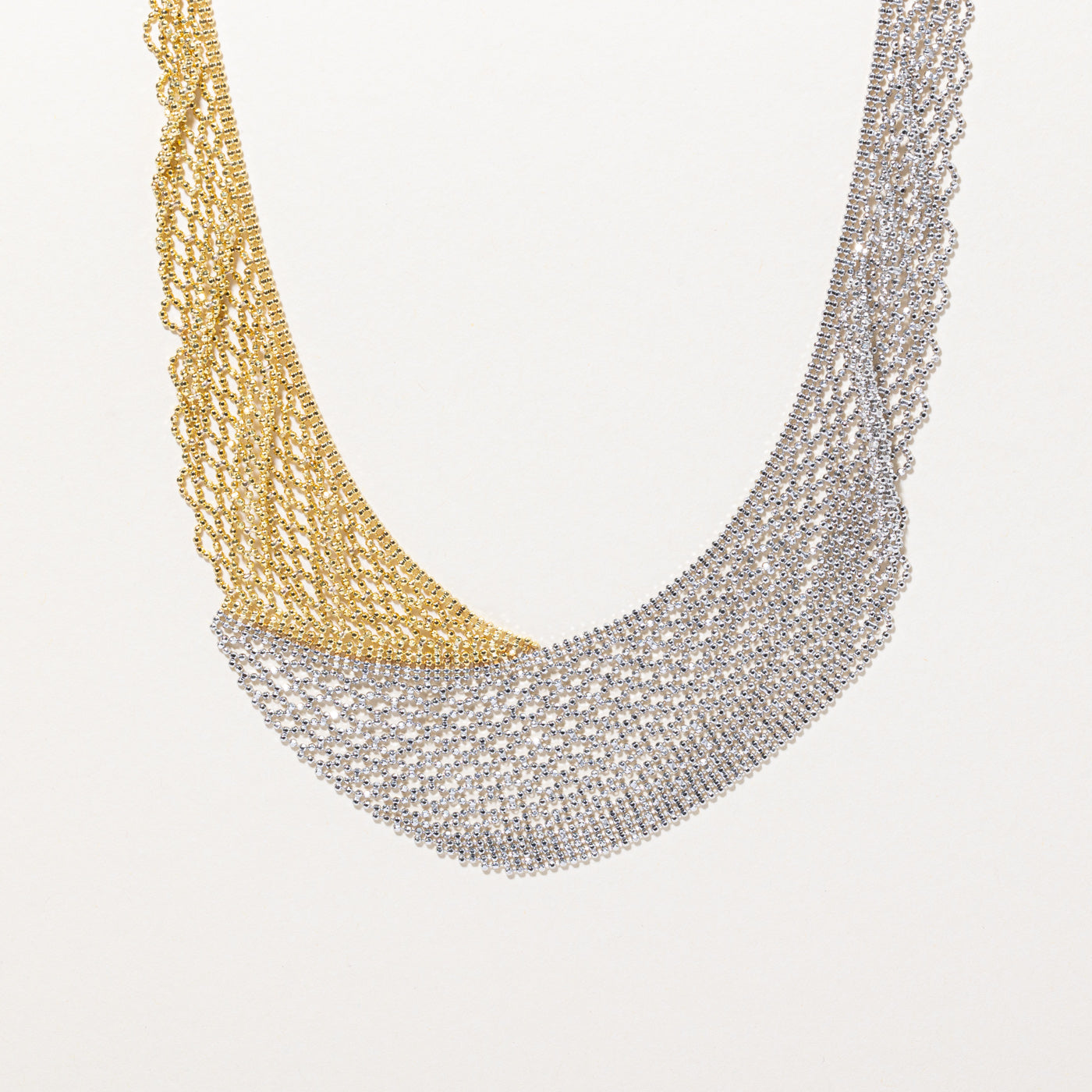 Collier Birks en maille bicolore or 18 carats | 16 pouces |