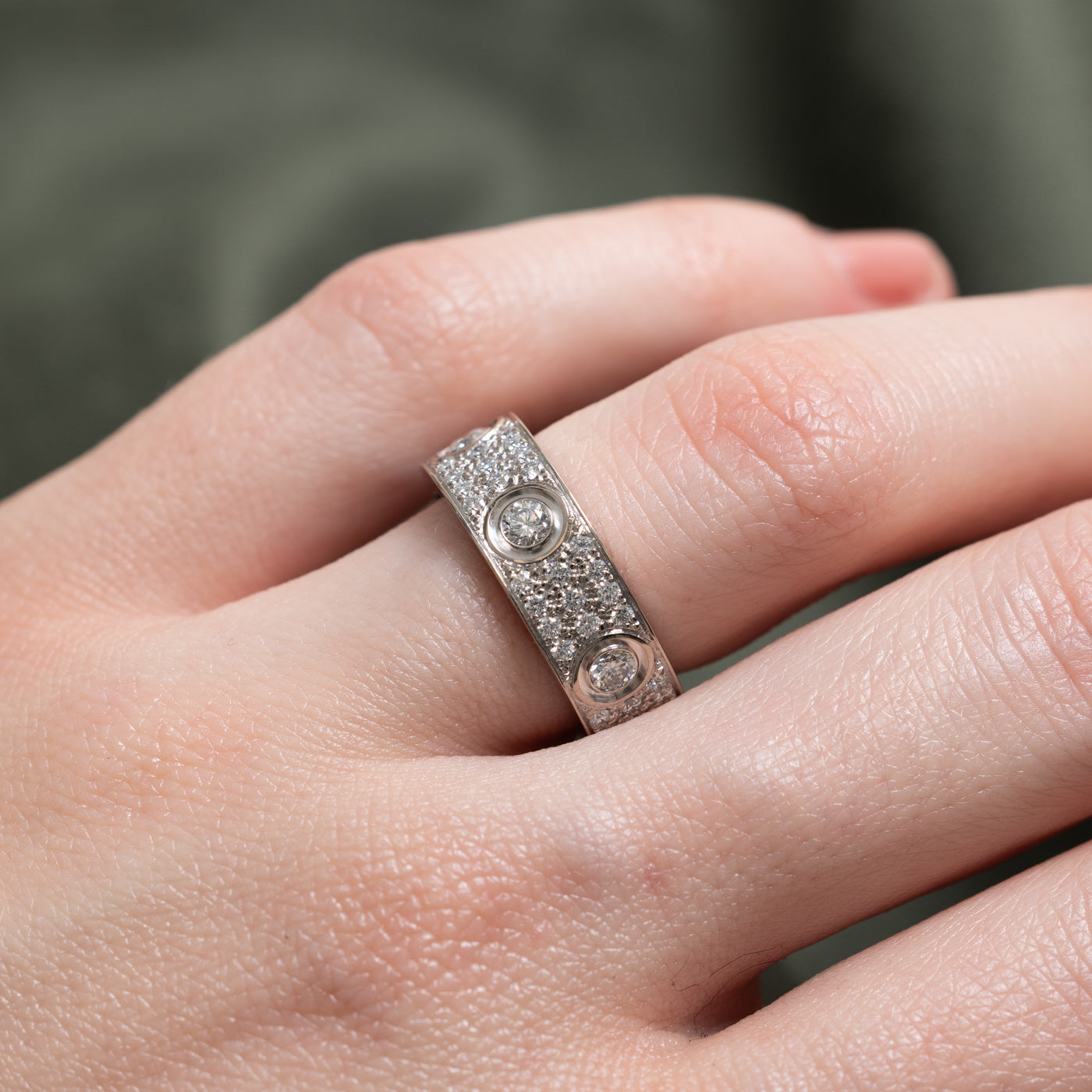 'Cartier' 6 Diamonds Love Ring Classic Model | 1.26ctw | Cartier size 51