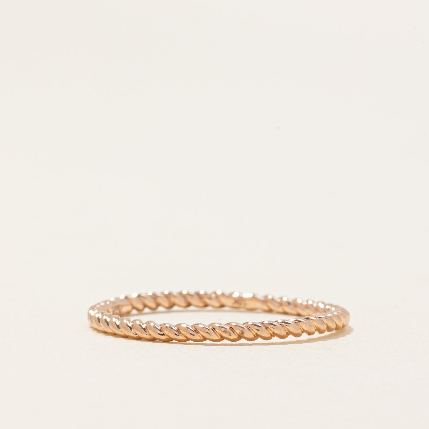 10k Rose Gold Twisted Band | SZ 8