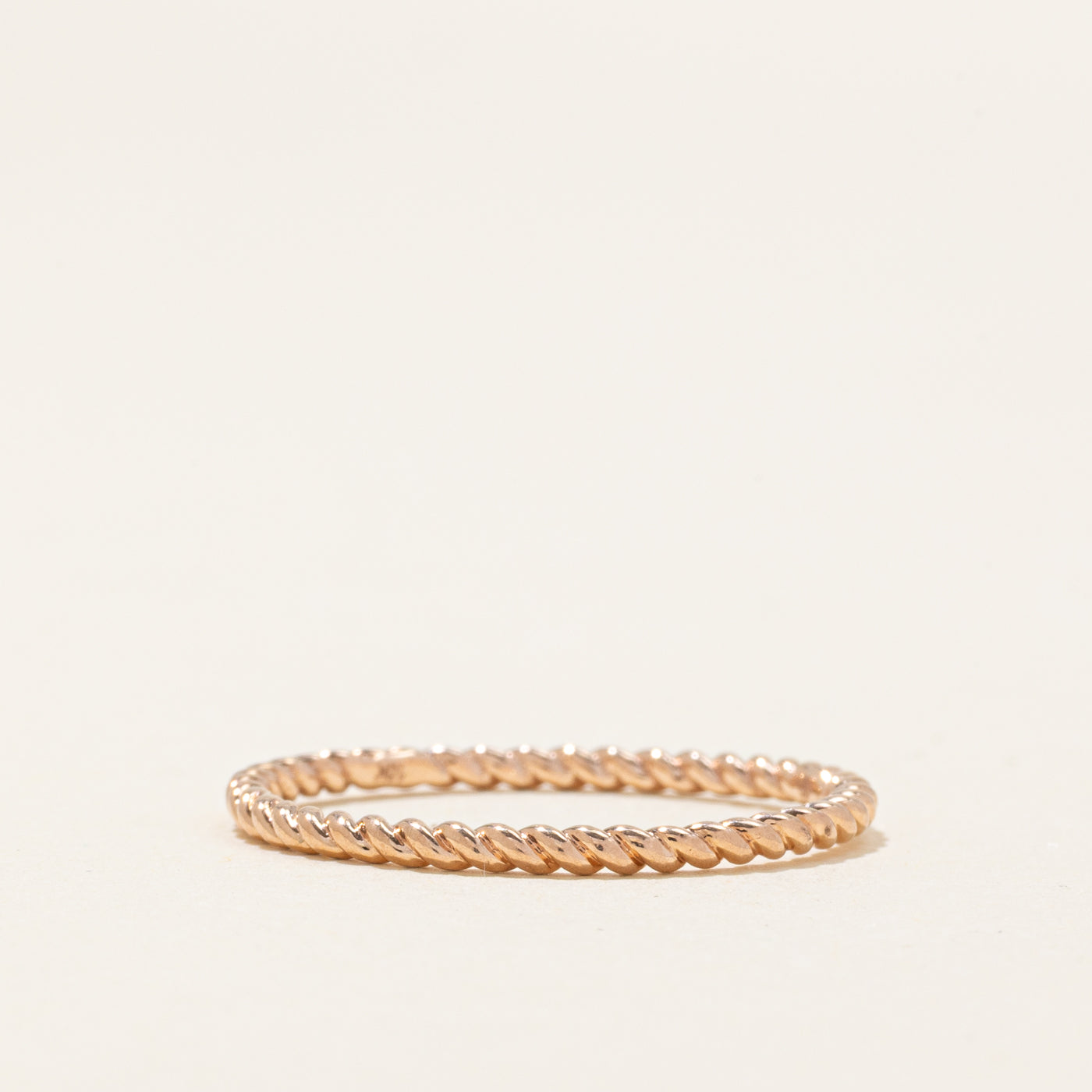 10k Rose Gold Twisted Band | SZ 8