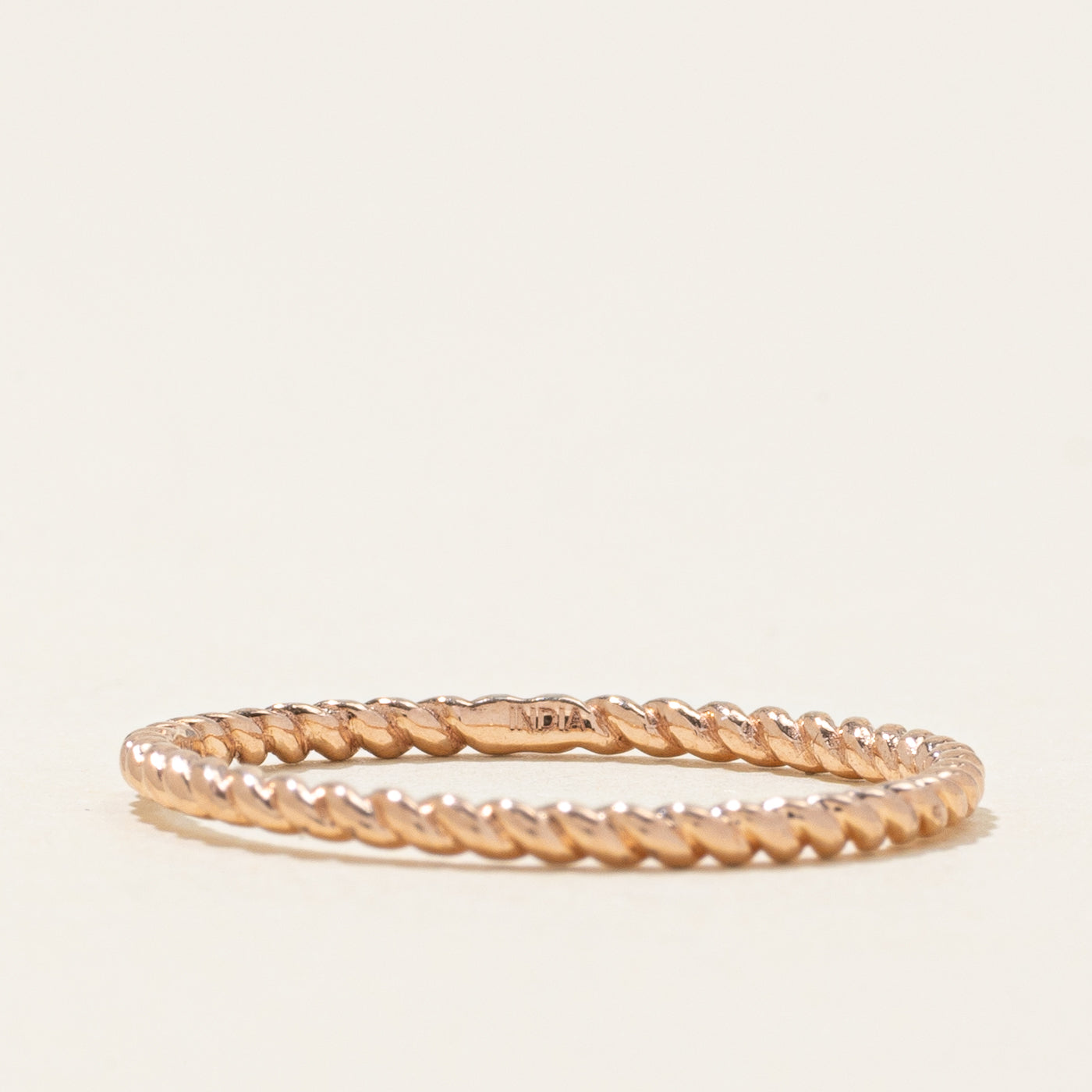 10k Rose Gold Twisted Band | SZ 8