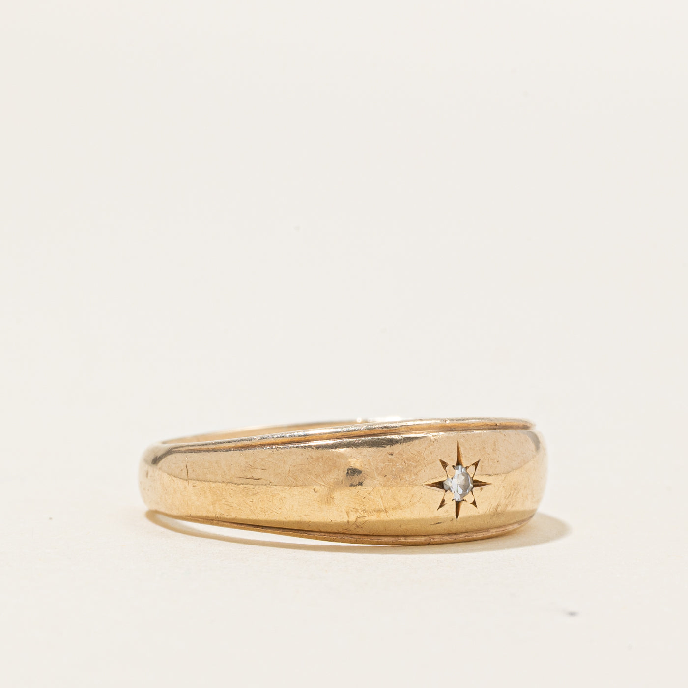 Star Set Diamond Band | SZ 8.5