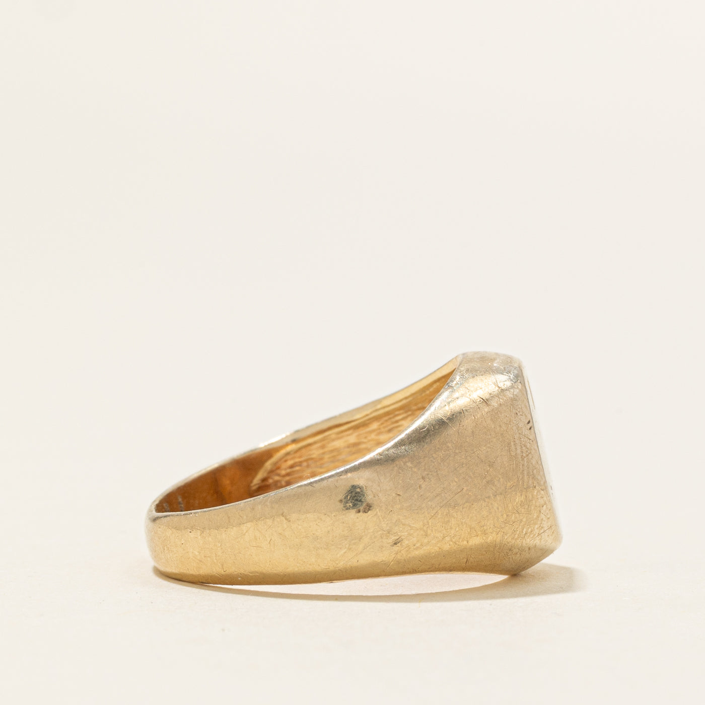 Single Diamond Signet Ring | SZ 7