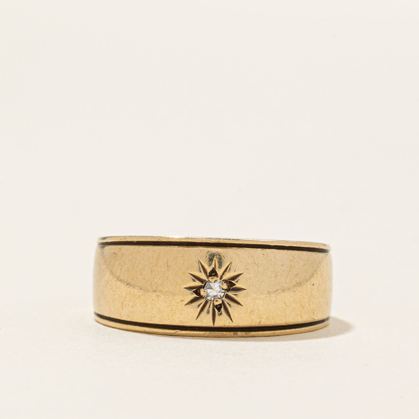 Star Set Diamond Band | SZ 6.25