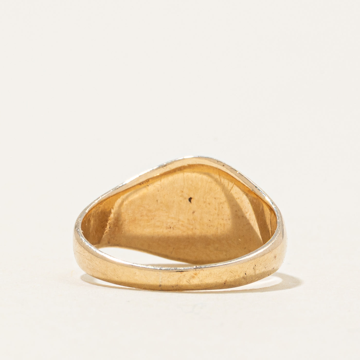 10k Yellow Gold "L" Signet Ring | SZ 2.25