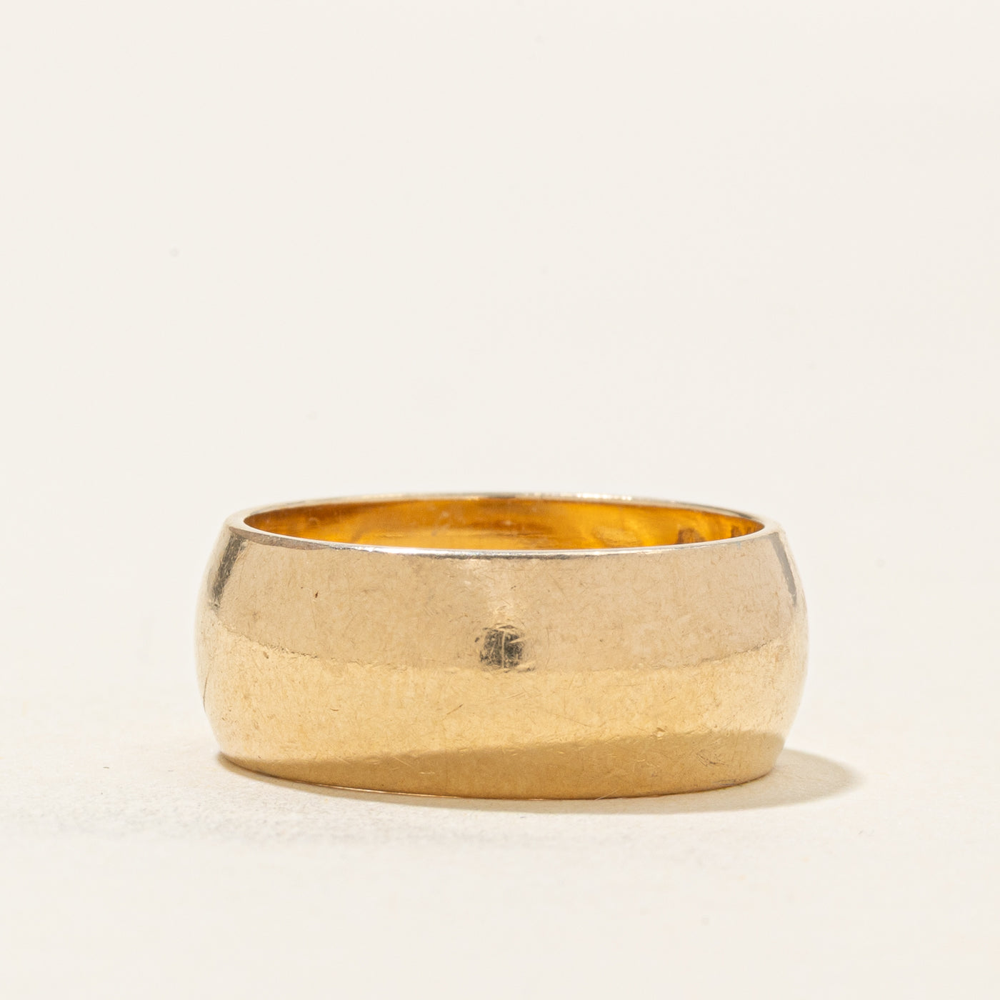 14k Yellow Gold Cigar Band | SZ 6.25