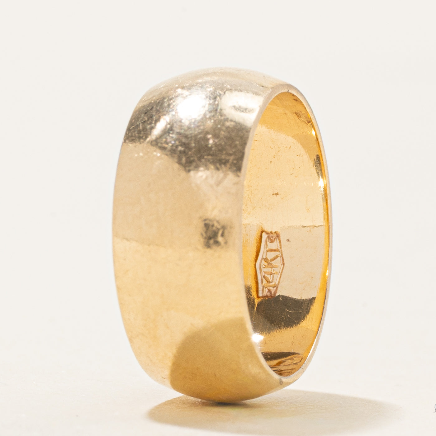 14k Yellow Gold Cigar Band | SZ 6.25