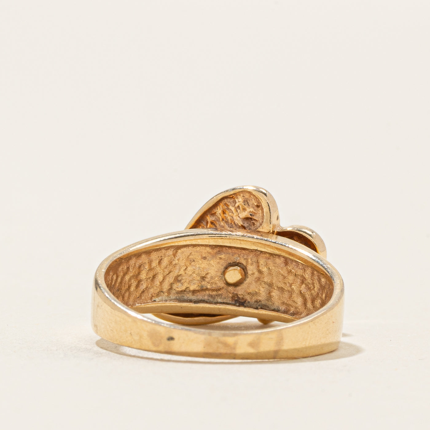 Solitaire Diamond Leaf Design Ring | 0.10ct | SZ 5.25