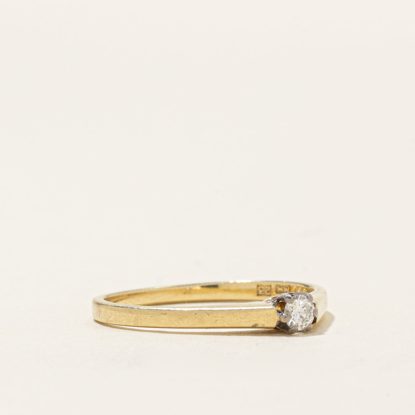Solitaire Diamond Petite Ring | SZ 6.25