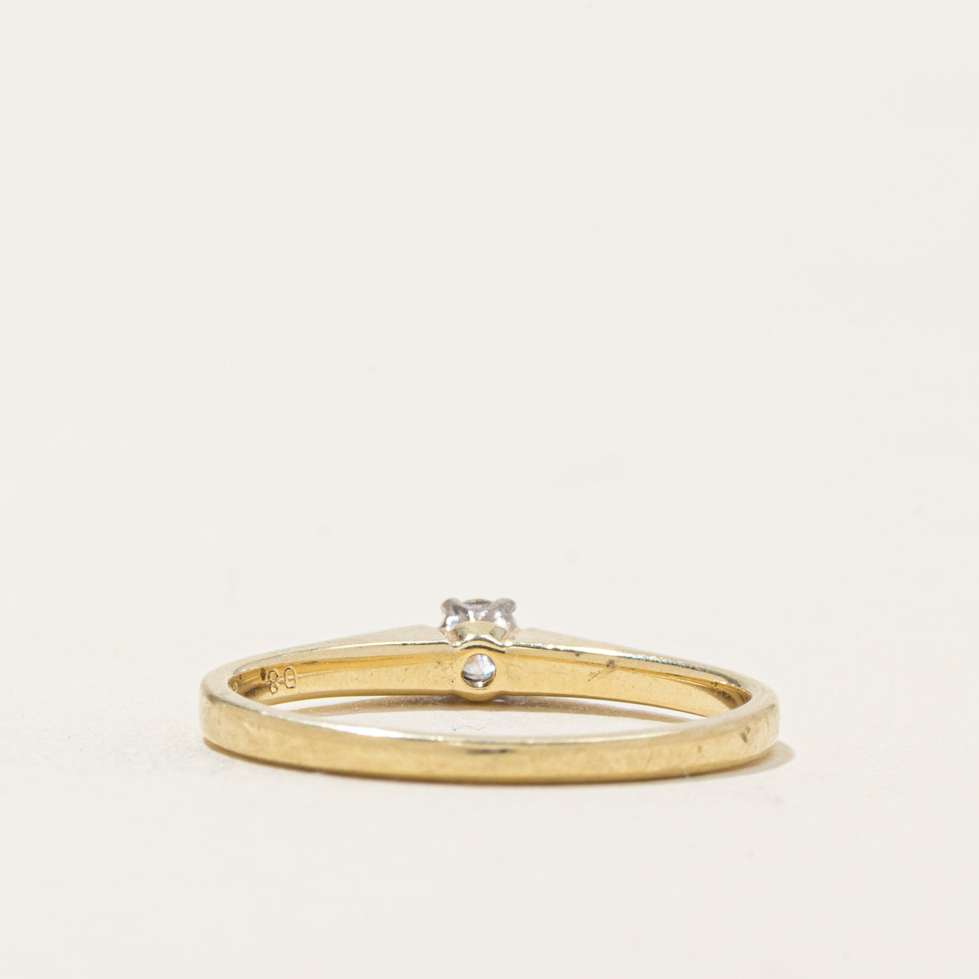 Solitaire Diamond Petite Ring | SZ 6.25