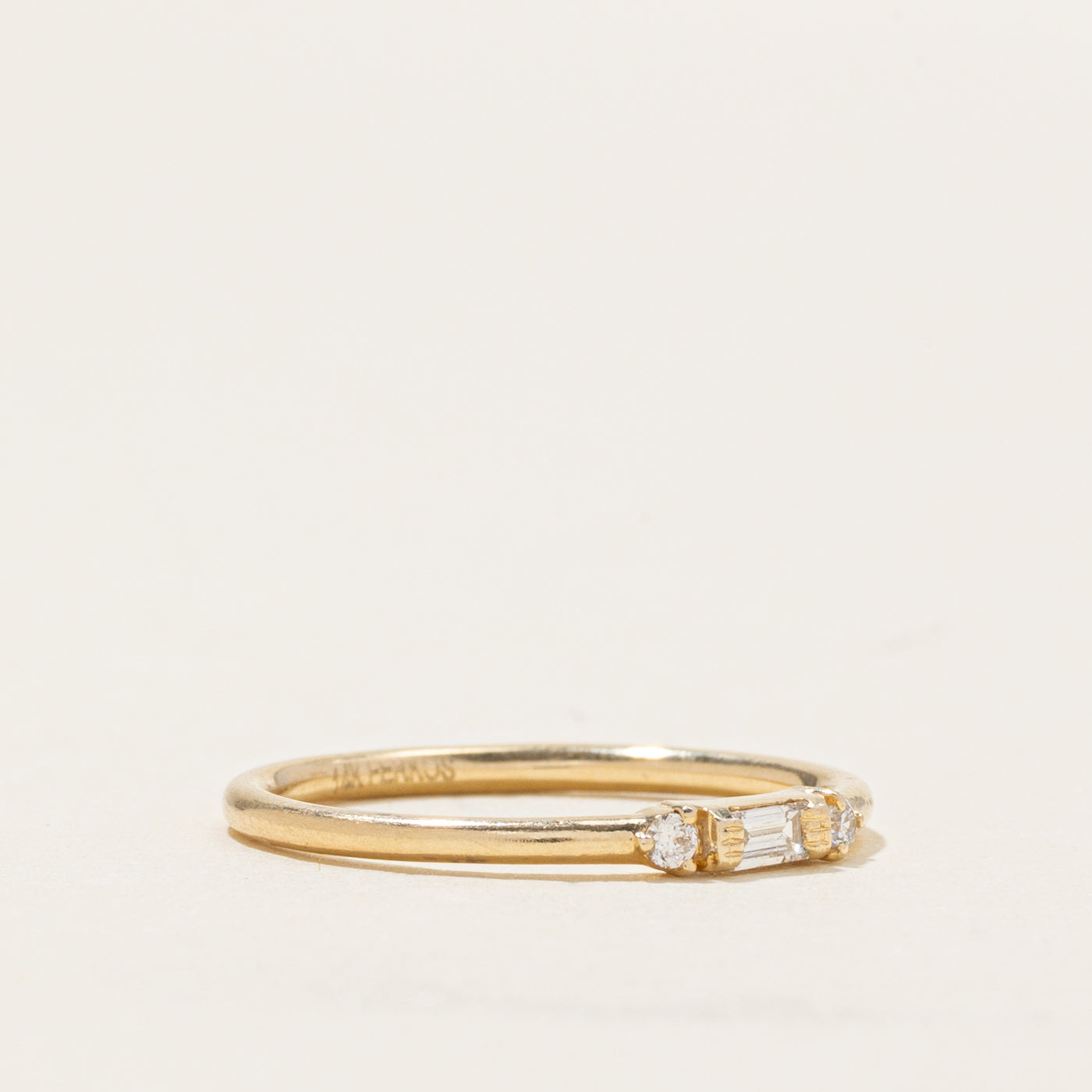 Three Stone Diamond Stacking Band | SZ 5