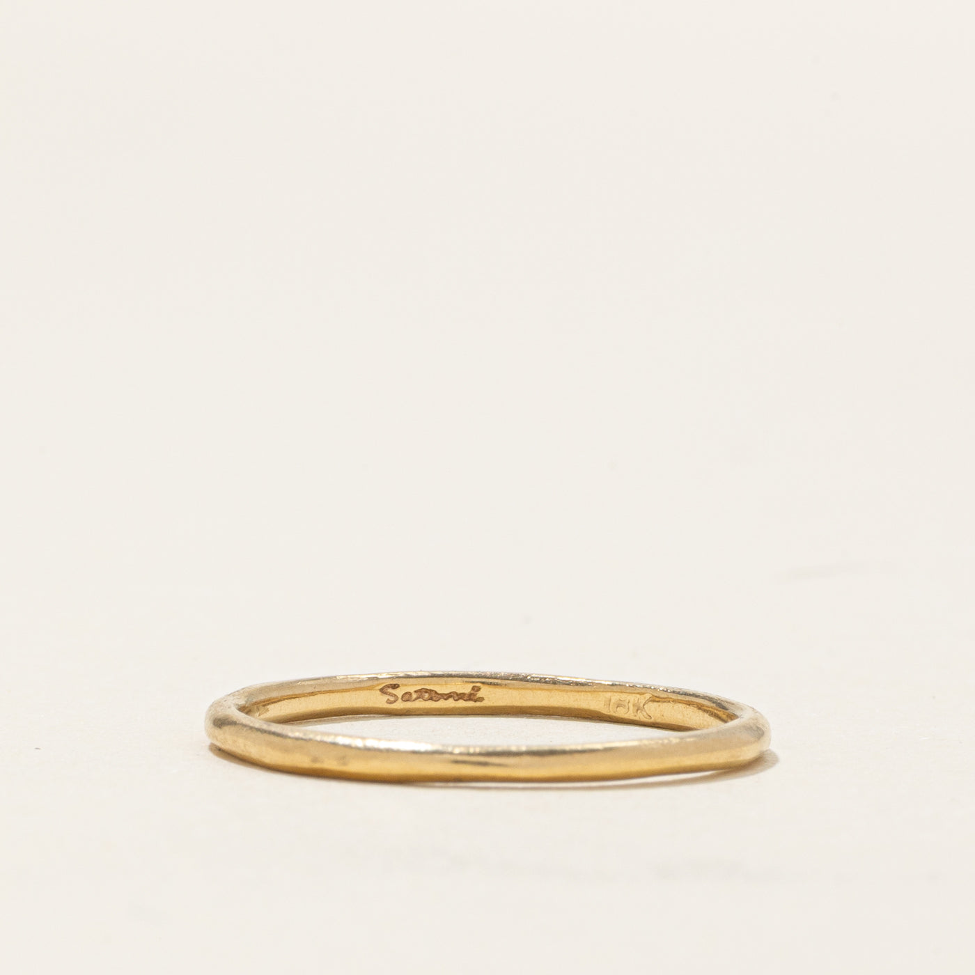 18k White Gold Thin Band | SZ 6.75