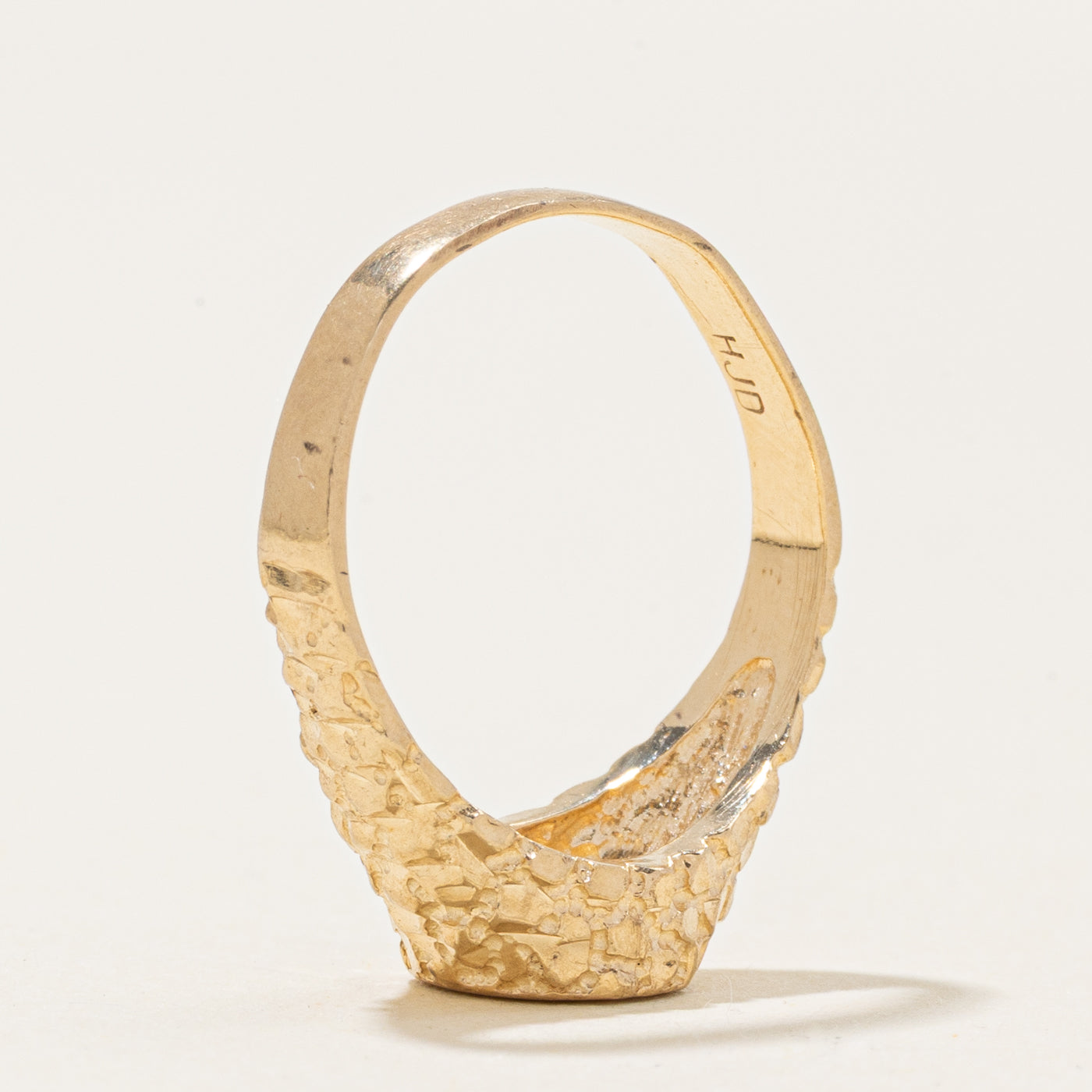 10k Yellow Gold "P" Initial Signet Ring | SZ 4.5