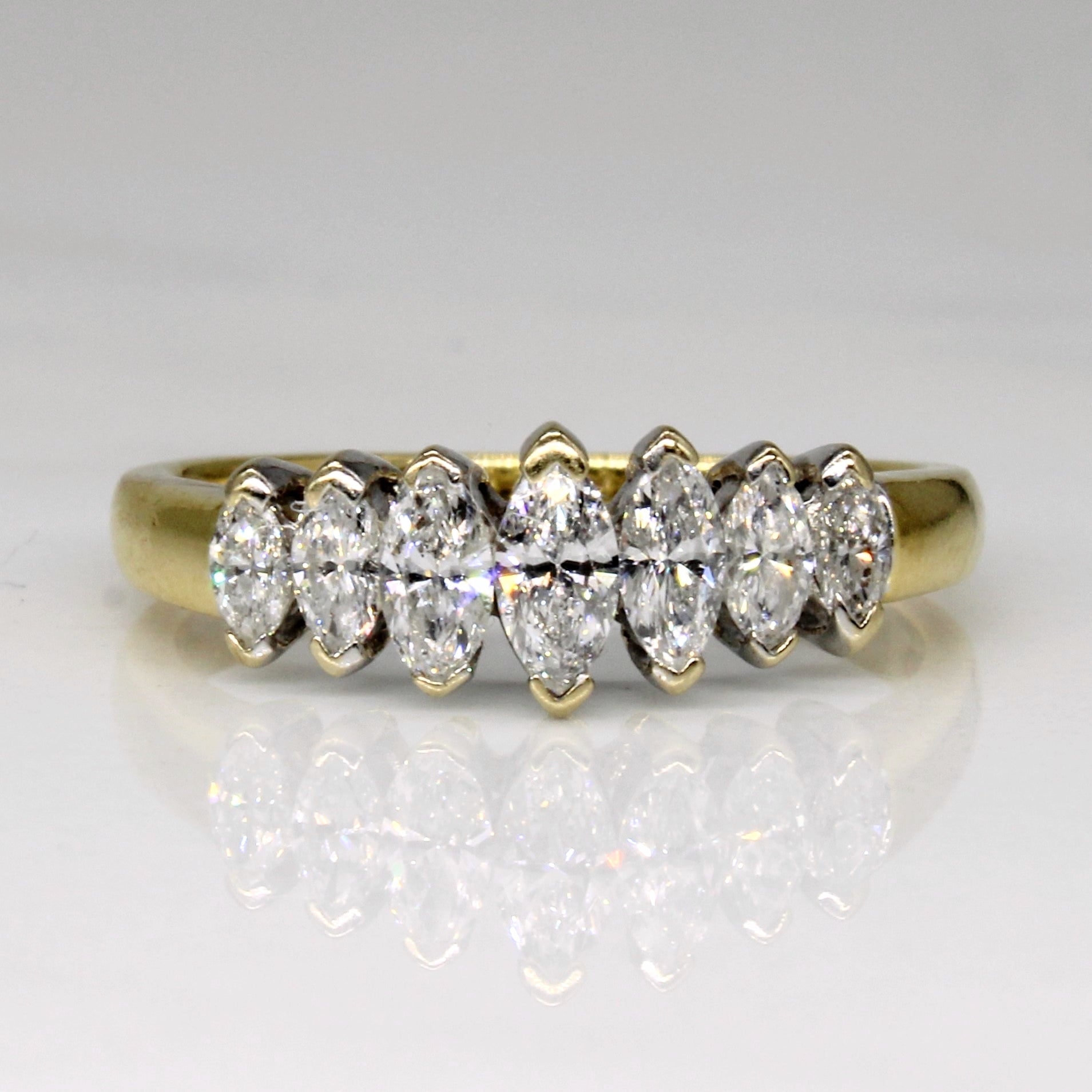 Bague en diamant taille marquise | 1,02 ct | Taille 6,5 |
