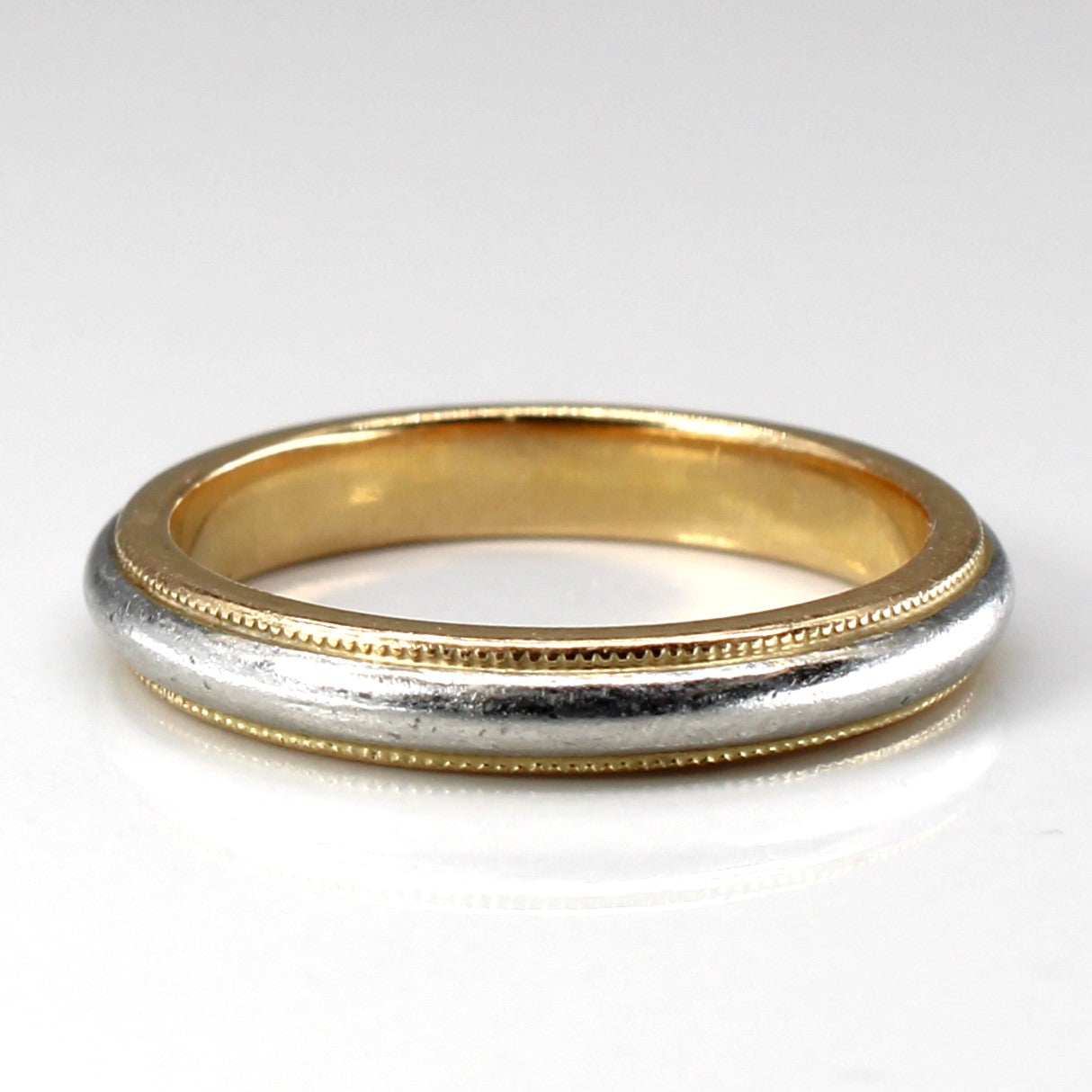 Tiffany & Co. 18k and Platinum Milgrain Together Wedding Band | SZ 8.5 |