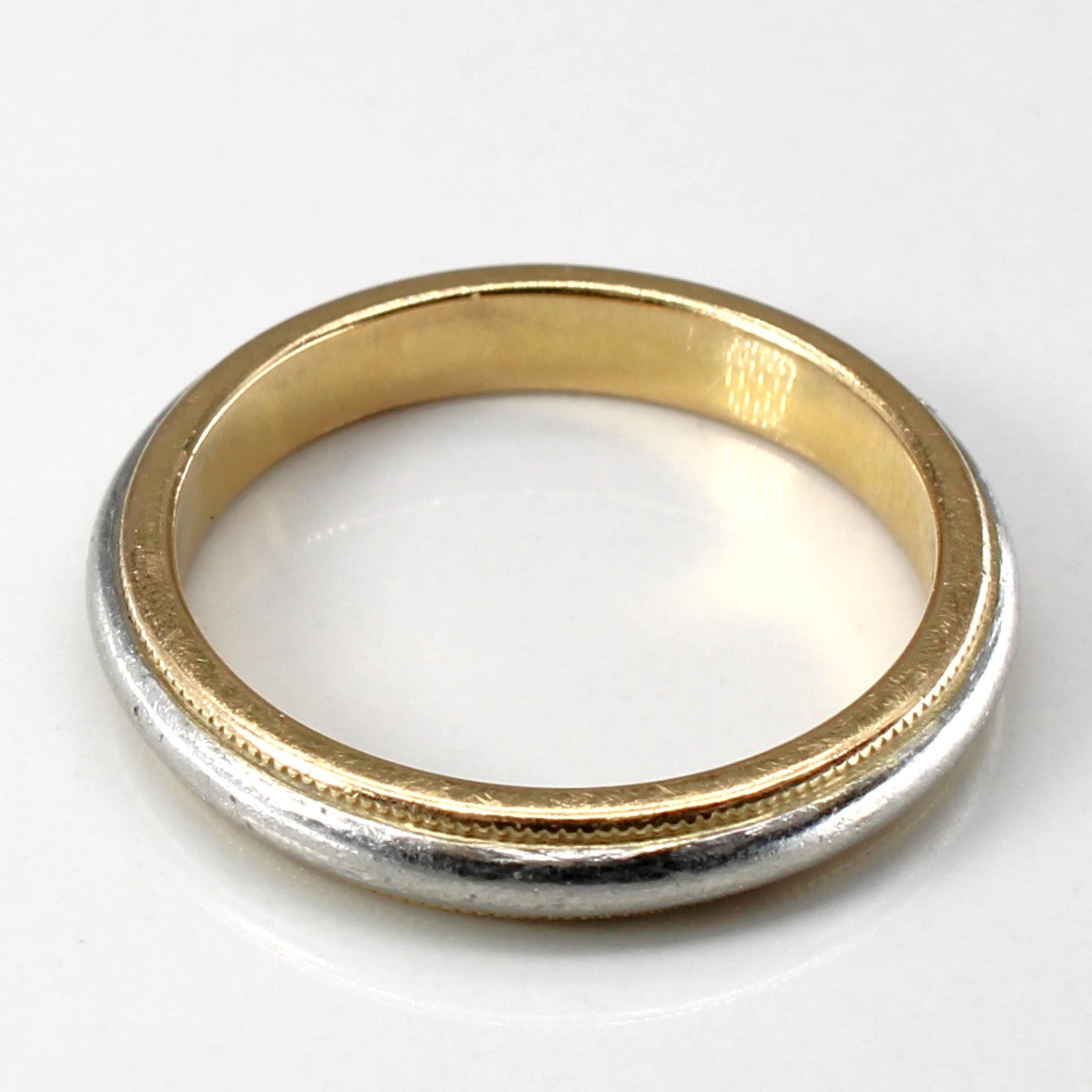 Tiffany & Co. 18k and Platinum Milgrain Together Wedding Band | SZ 8.5 |