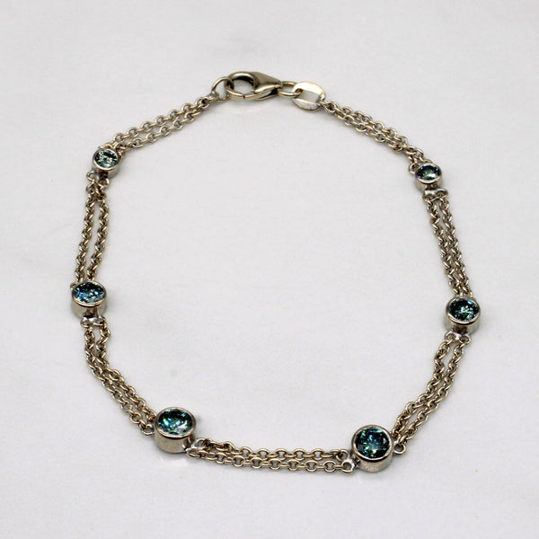 Blue Diamond Bracelet | 1.00ctw | 7