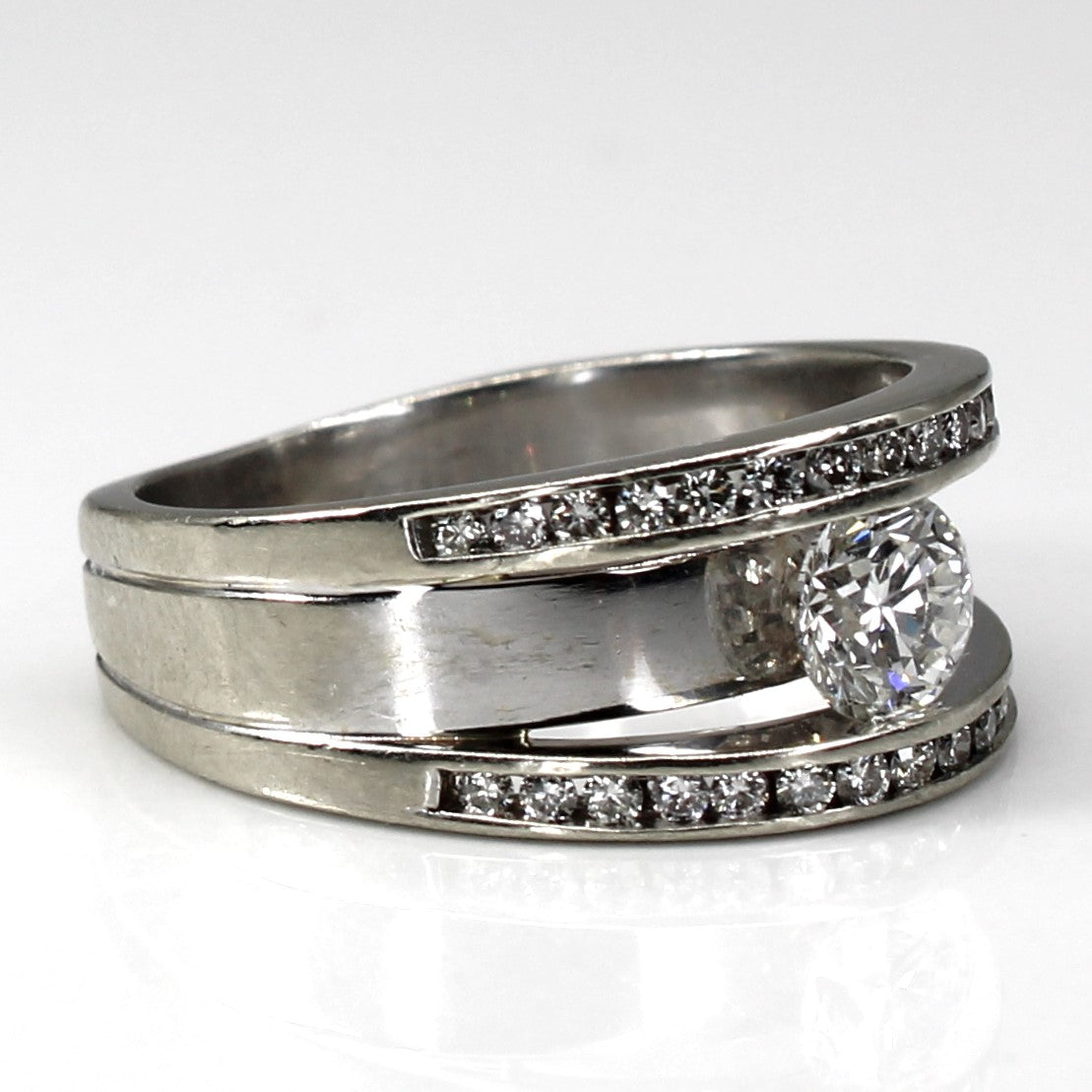 Channel Set Diamond Ring | 0.75ctw VS1 H | SZ 6 |