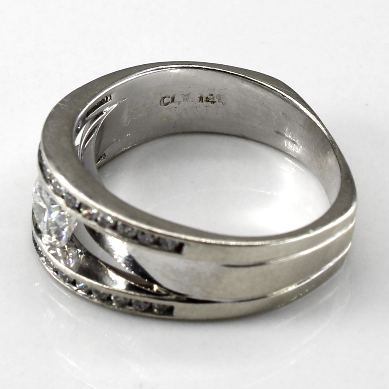 Channel Set Diamond Ring | 0.75ctw VS1 H | SZ 6 |