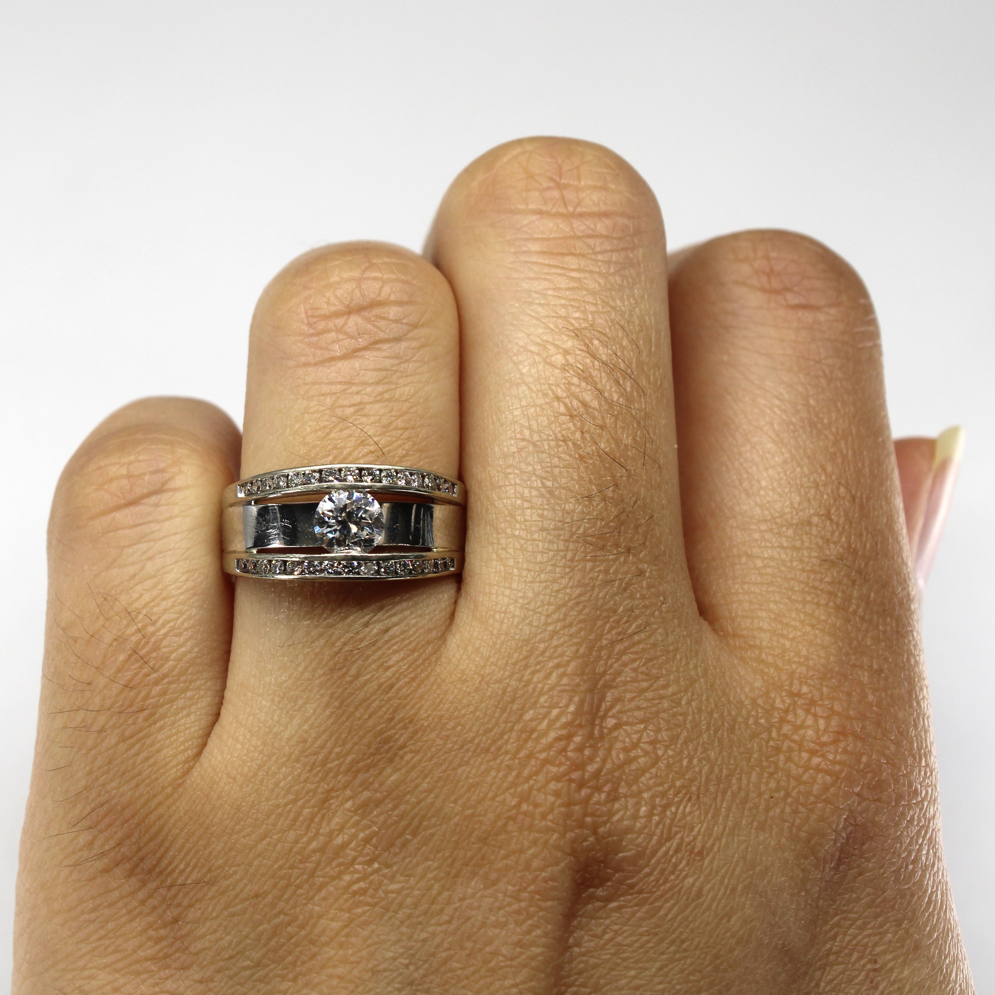 Channel Set Diamond Ring | 0.75ctw VS1 H | SZ 6 |