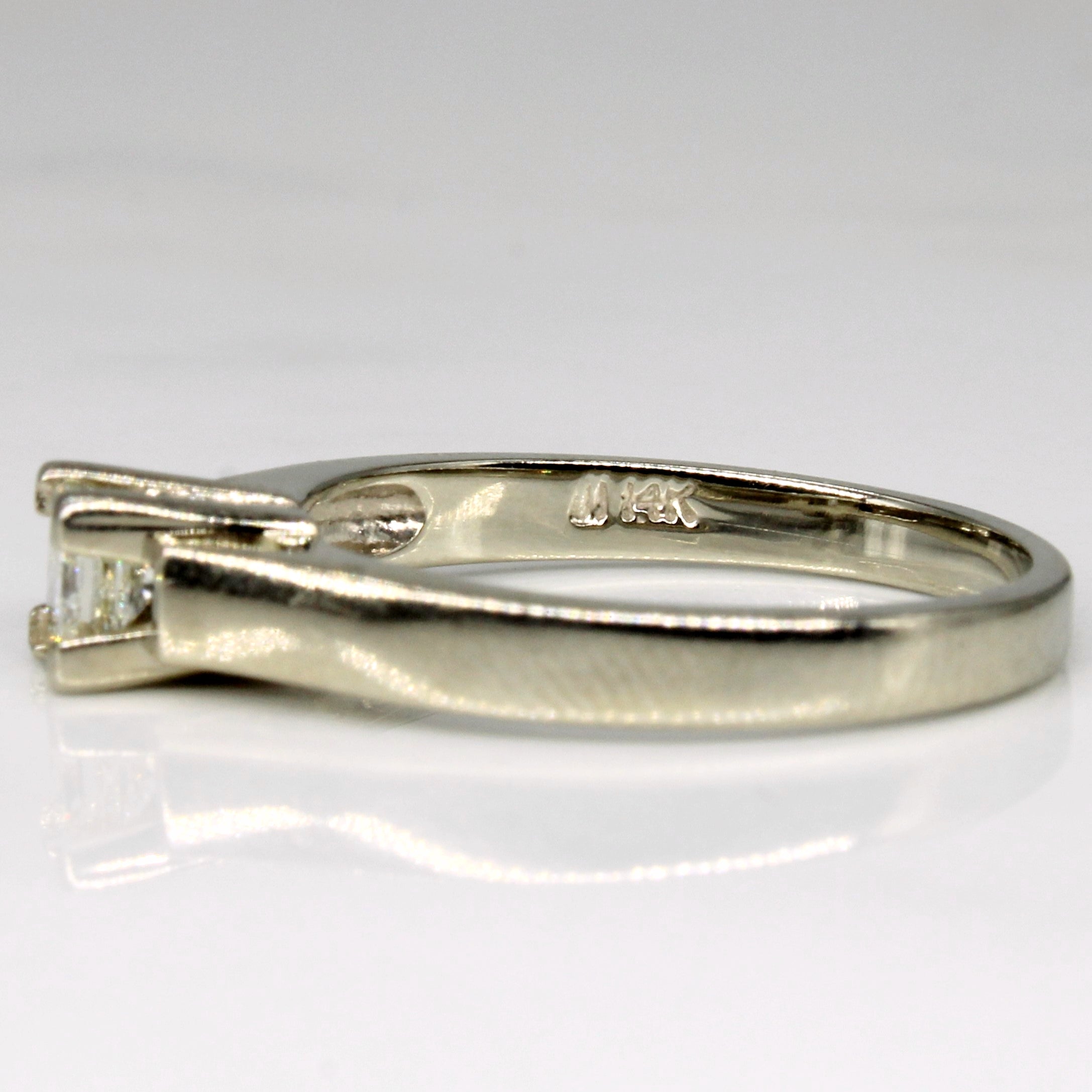 Princess Cut Diamond Engagement Ring | 0.30ct | SZ 6.5 |