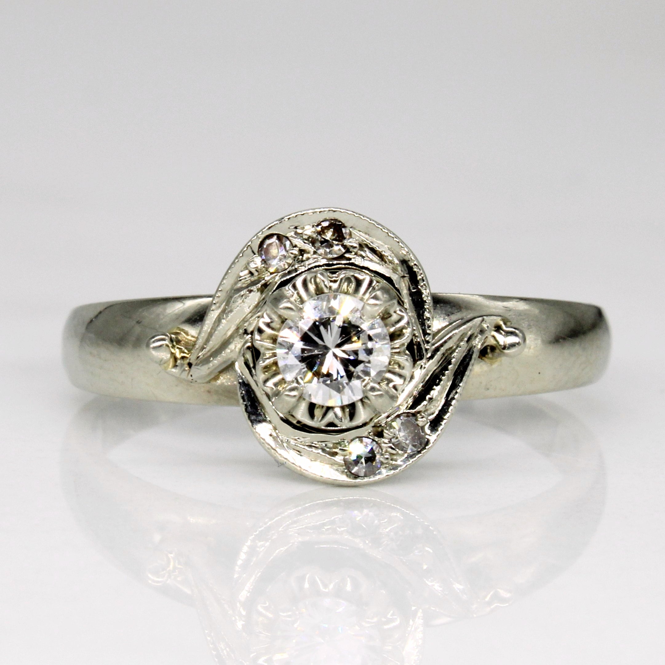 Illusion Set Diamond Engagement Ring | 0.30ctw | SZ 10 |