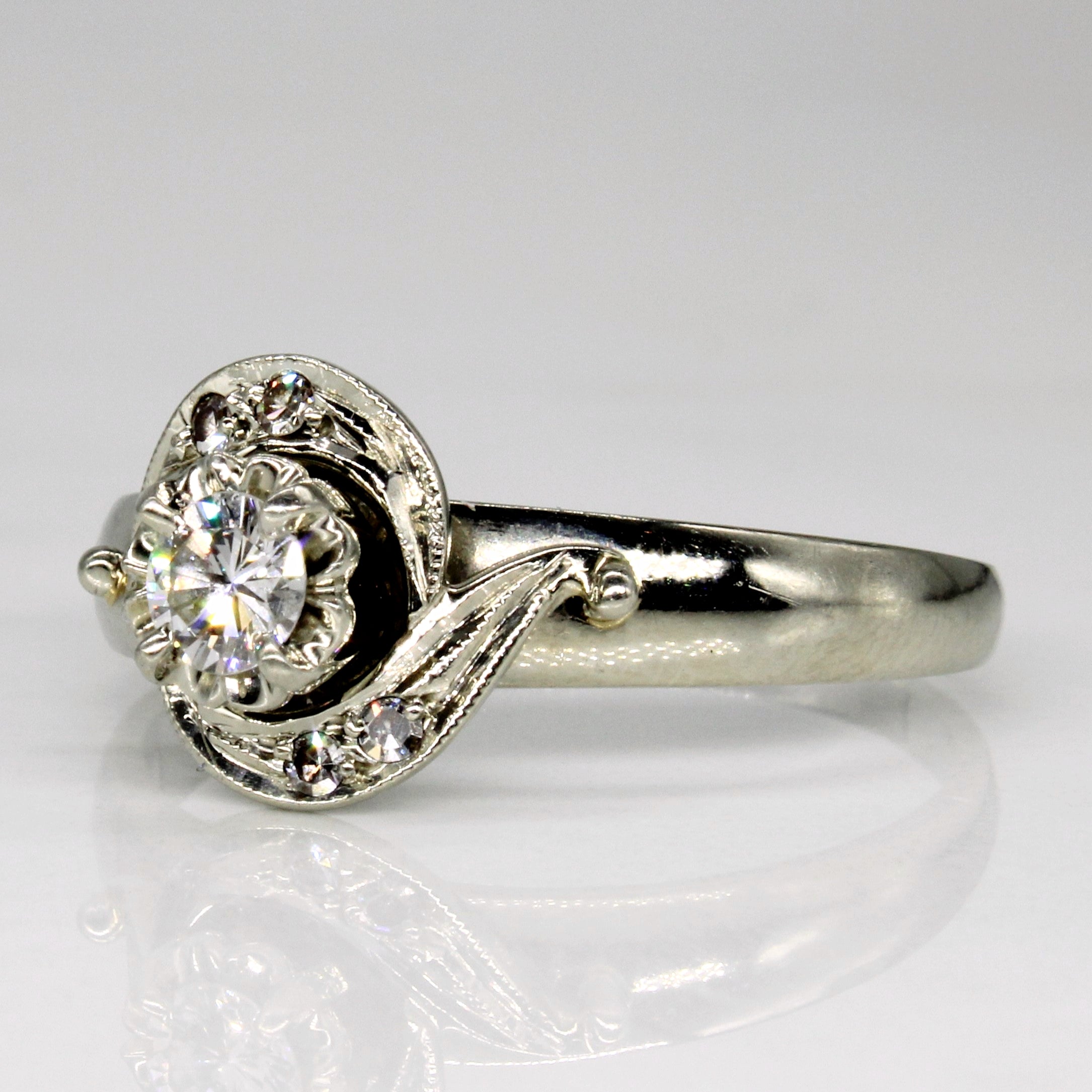Illusion Set Diamond Engagement Ring | 0.30ctw | SZ 10 |