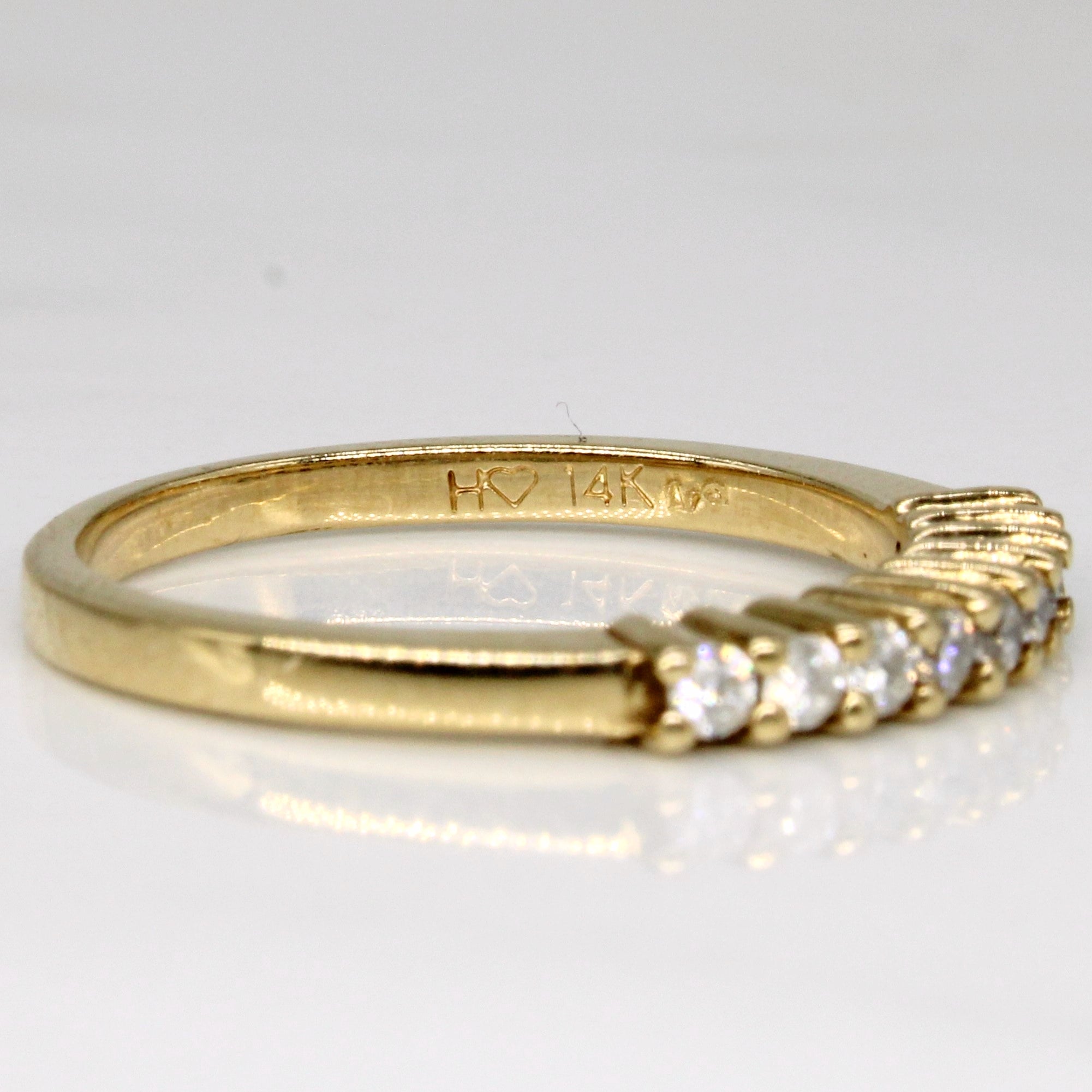 Diamond Semi Eternity Ring | 0.18ctw | SZ 6.5 |