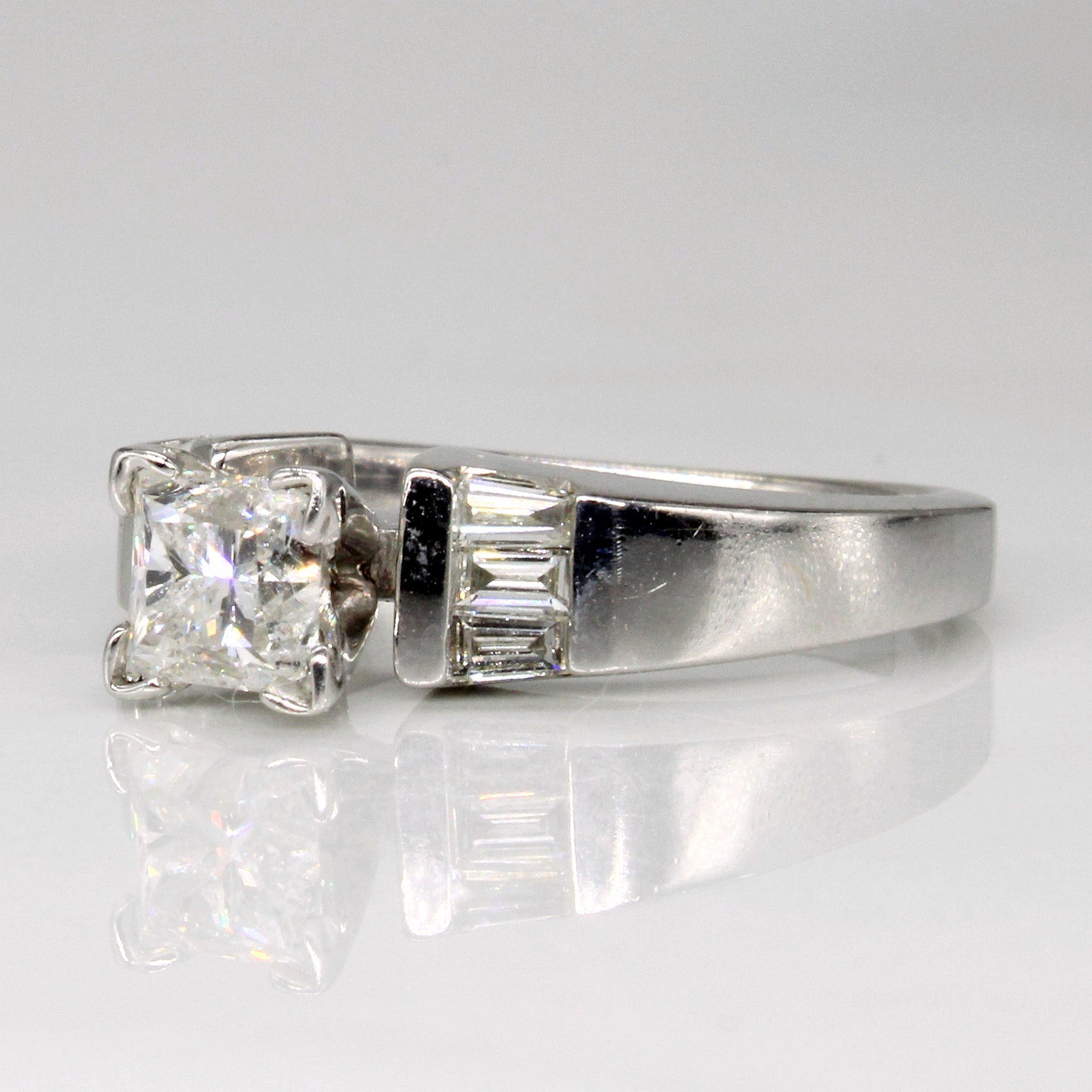 Princess Cut Diamond Engagement Ring | 1.11ctw | SZ 6.75 |