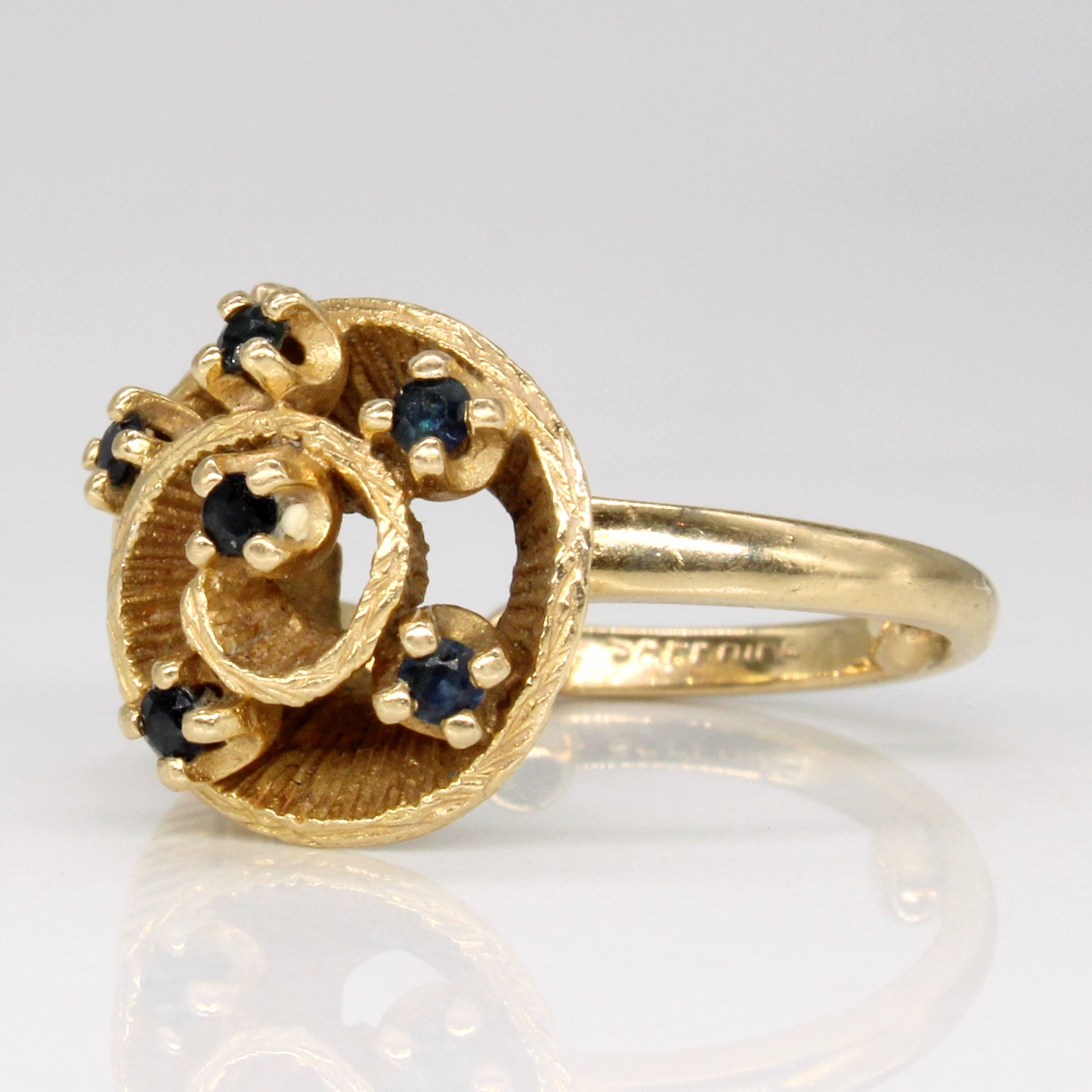 Sapphire Swirl Ring | 0.06ctw | SZ 4 |