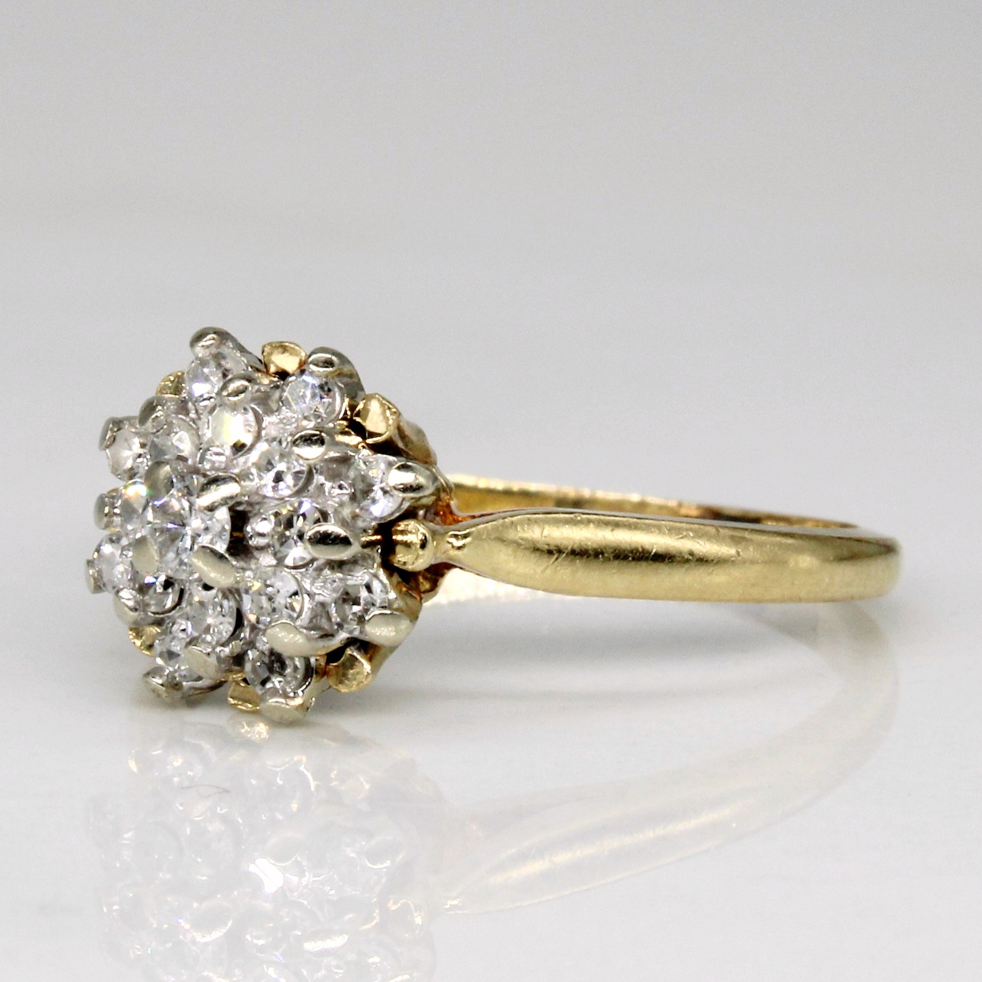 Diamond Cocktail Ring | 0.16ctw | SZ 5.5 |