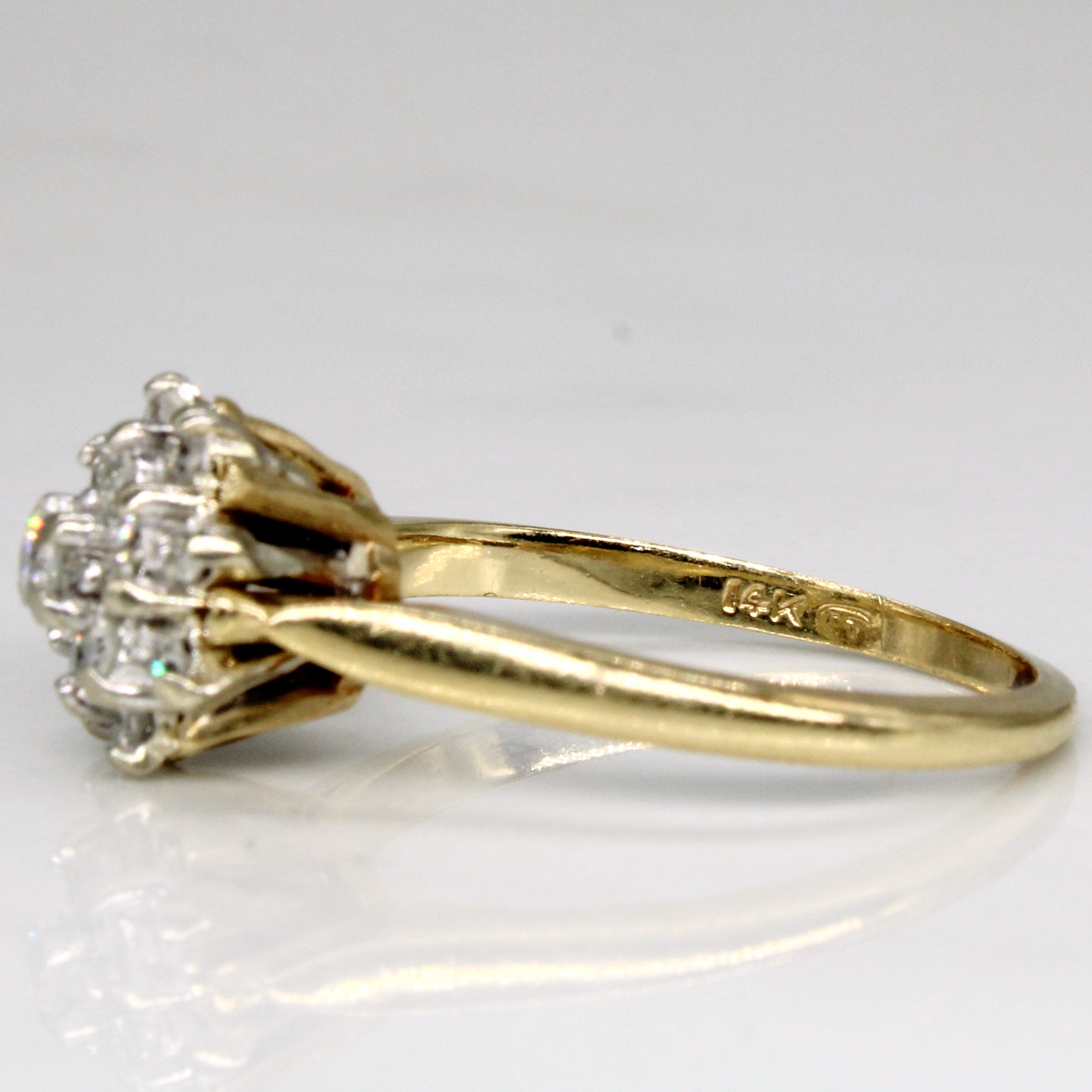 Diamond Cocktail Ring | 0.16ctw | SZ 5.5 |