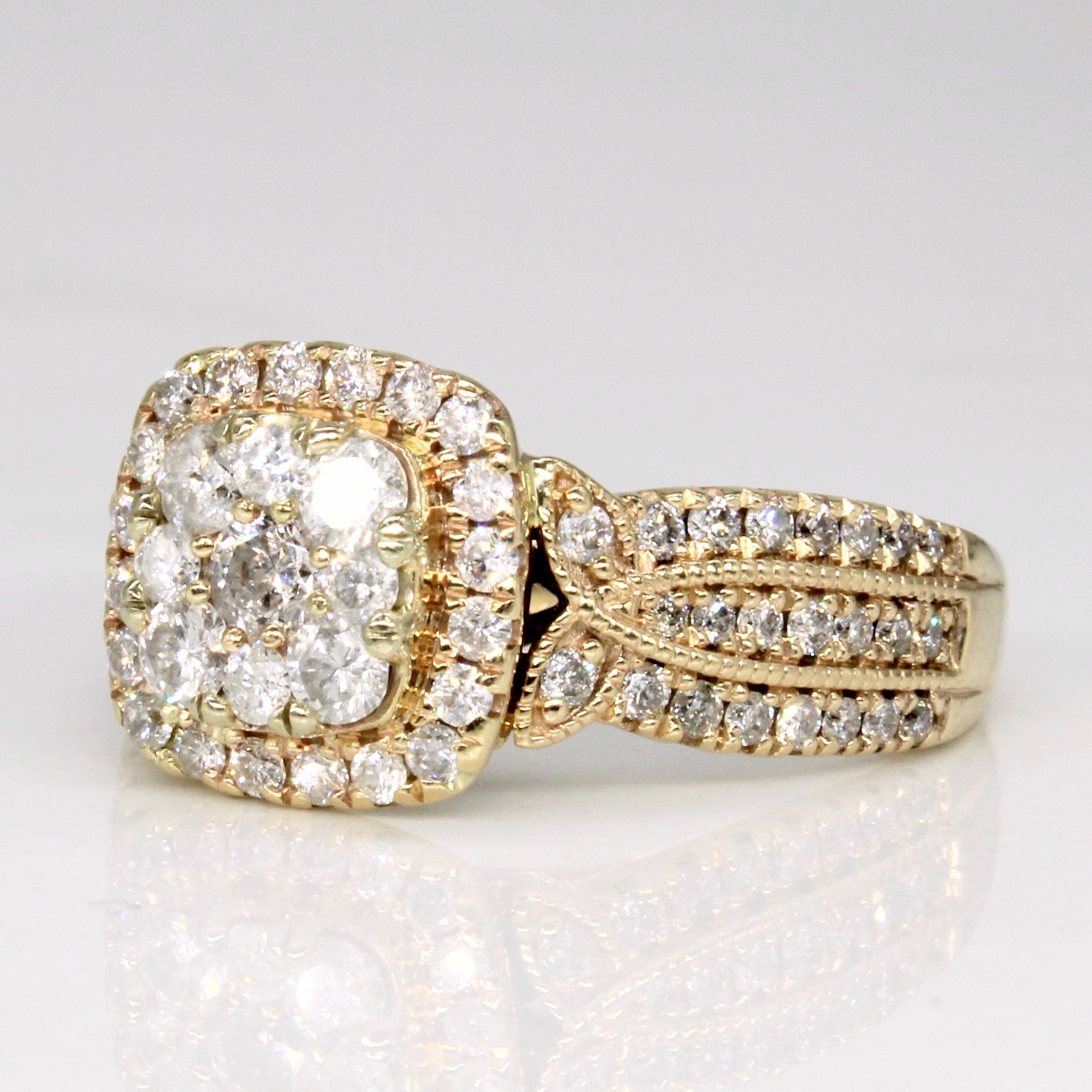 Bague sertie de diamants | 1,00 ct | Taille 6 |