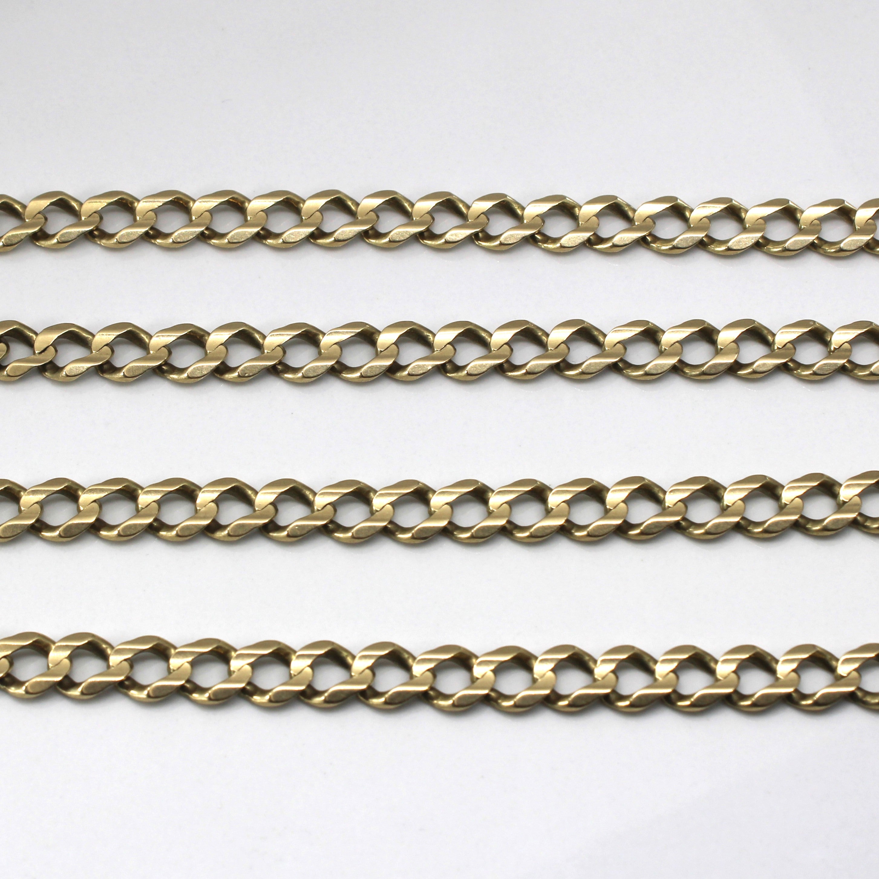 10k Yellow Gold Curb Link Chain | 26"|