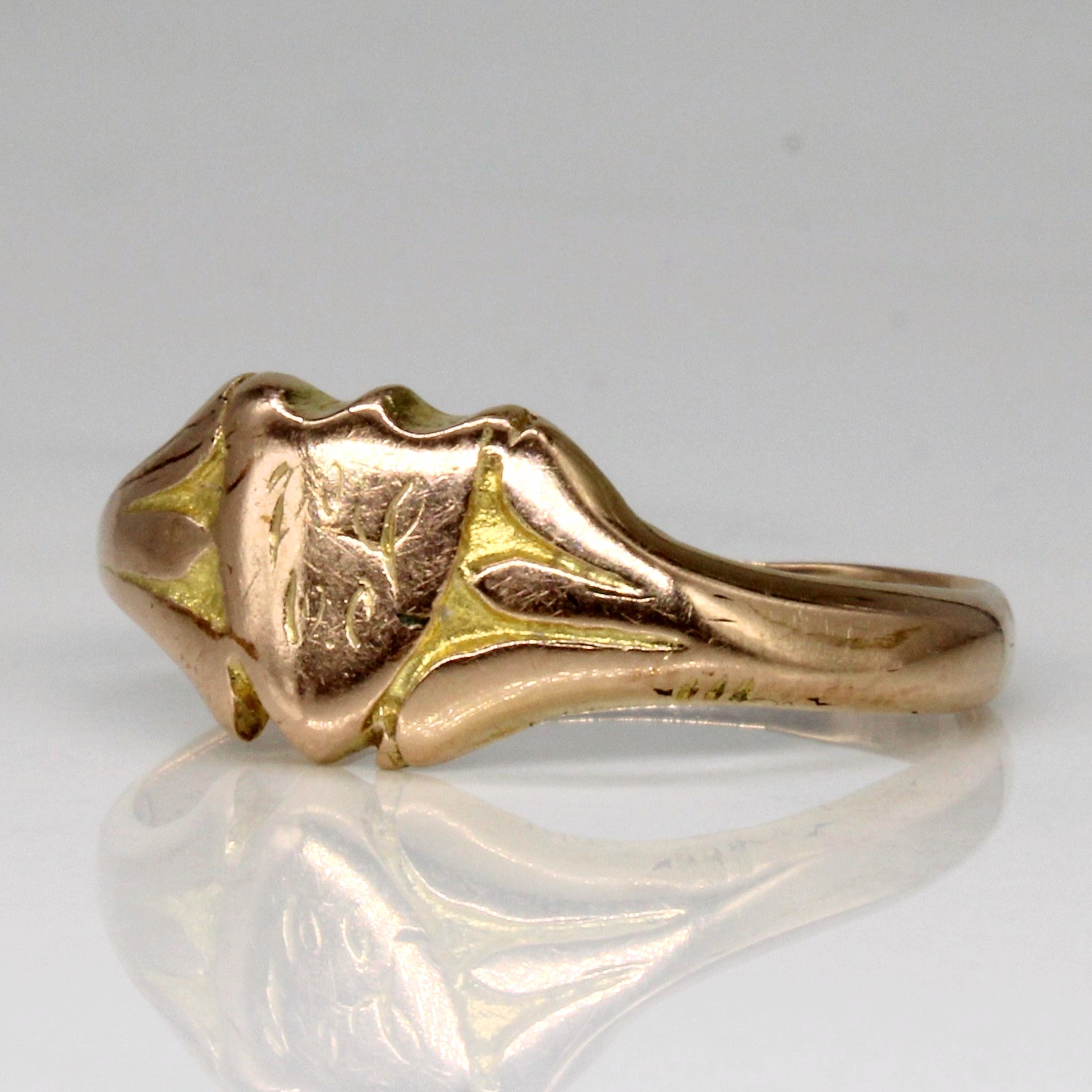 14k Yellow Gold Signet Ring | SZ 10.25 |