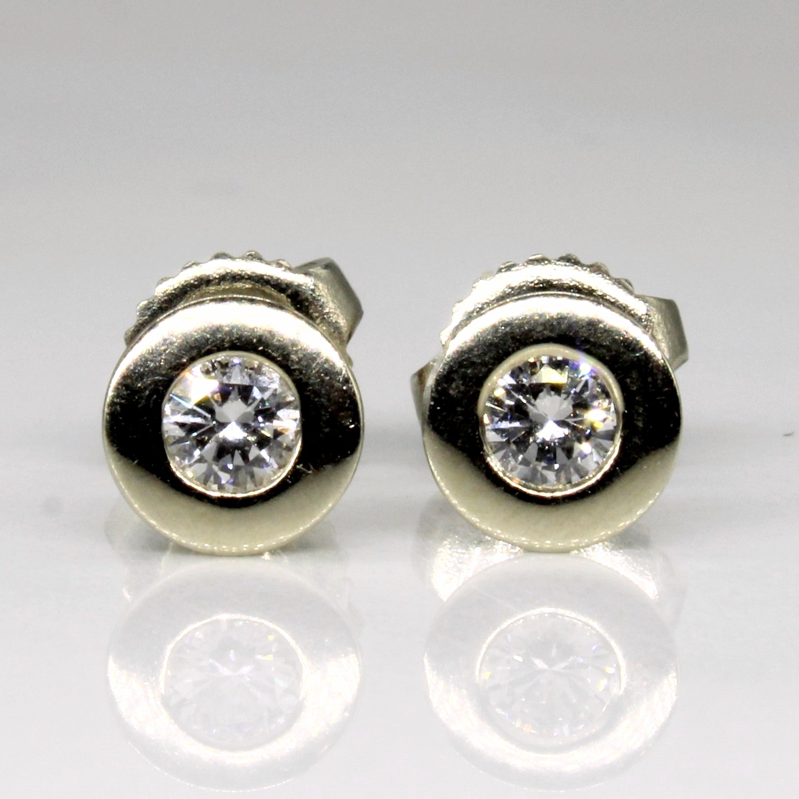 Flush Set Diamond Stud Earrings | 0.28ctw |