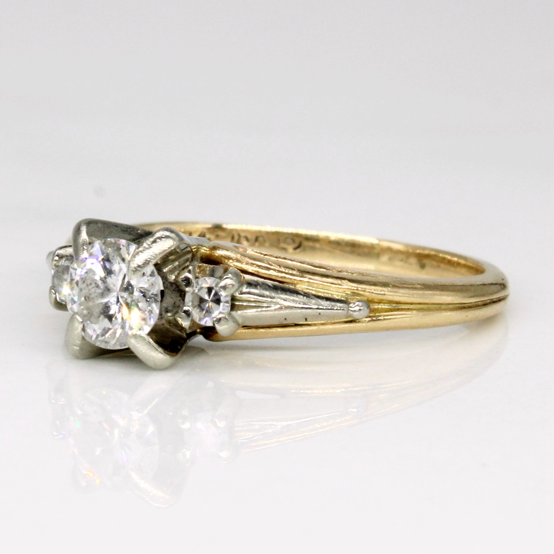 Diamond Accented Engagement Ring | 0.29ct SI2 H/I, 0.06ctw | SZ 5 |