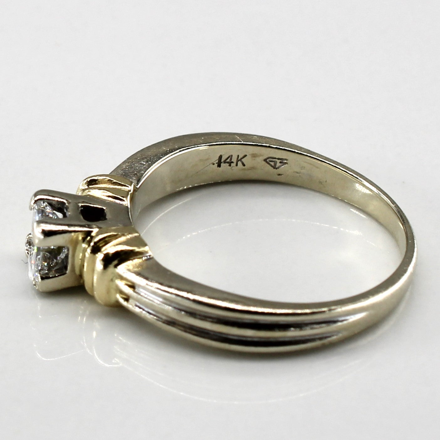 Solitaire Princess Diamond Ring | 0.36ct VS2 G/H | SZ 6 |