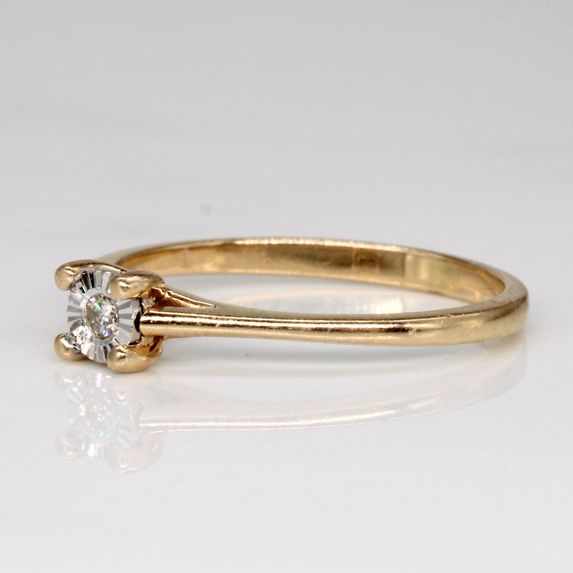 Illusion Set Diamond Ring | 0.03ct | SZ 6.5 |