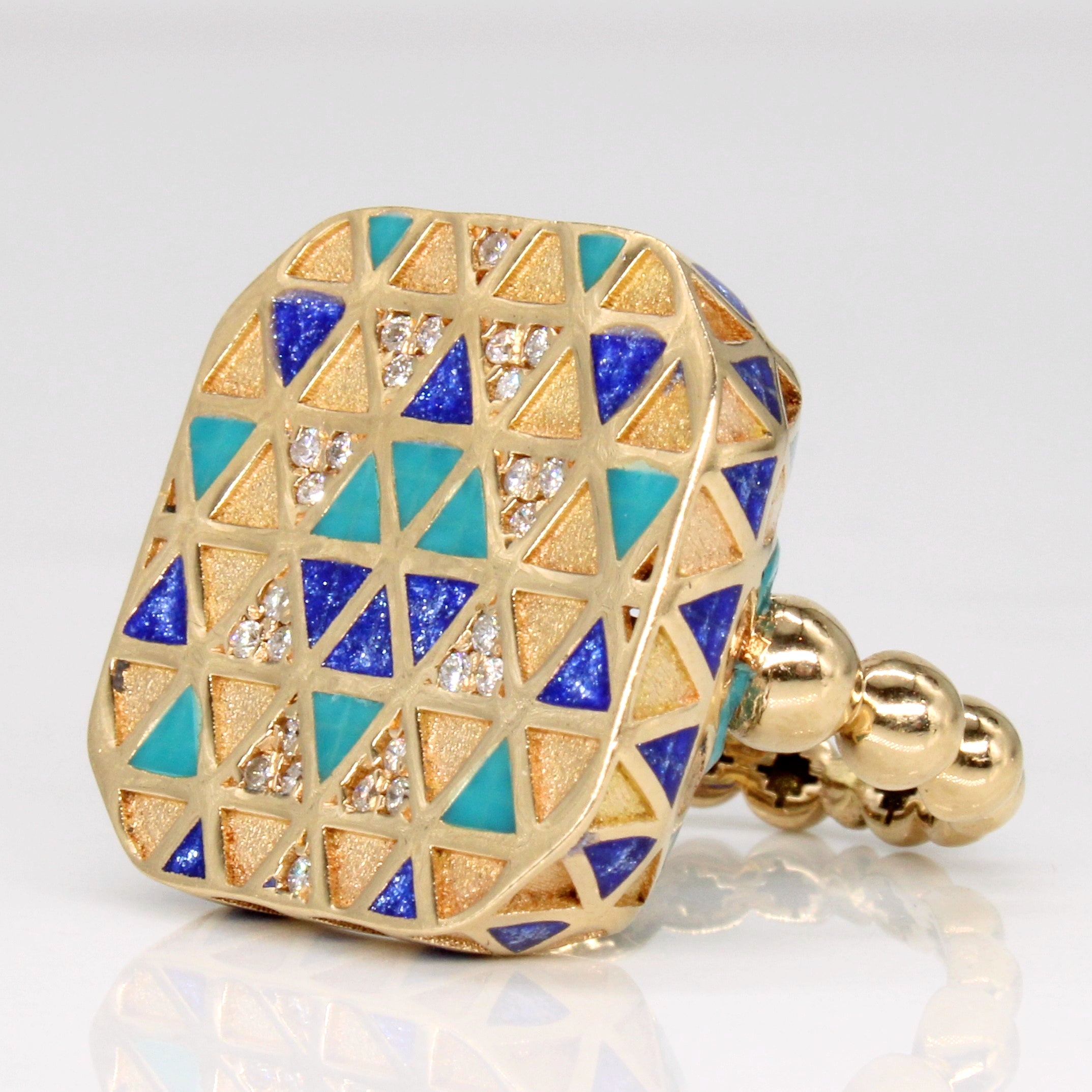 Diamond Geometric Pattern Ring | 0.13ctw | SZ 5.25 |