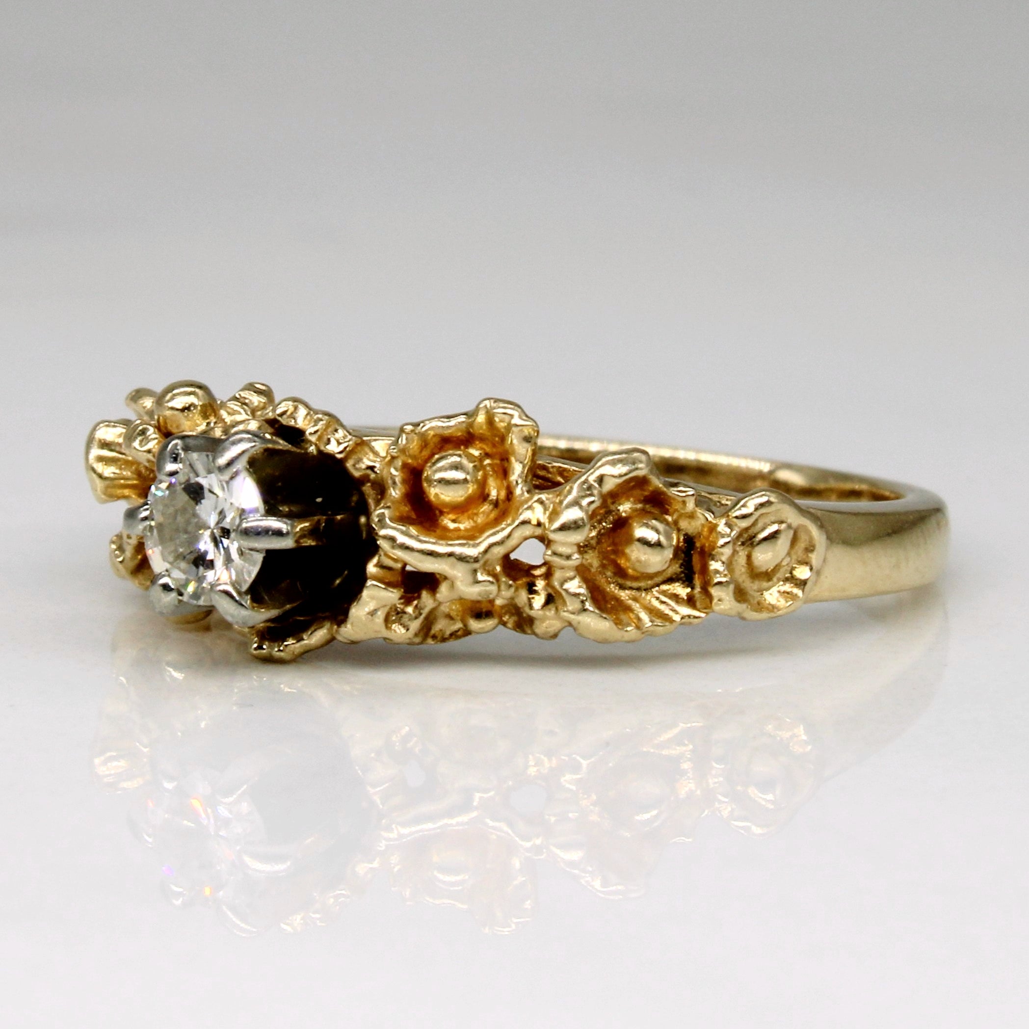 Diamond Solitaire Ring | 0.14ct | SZ 5 |