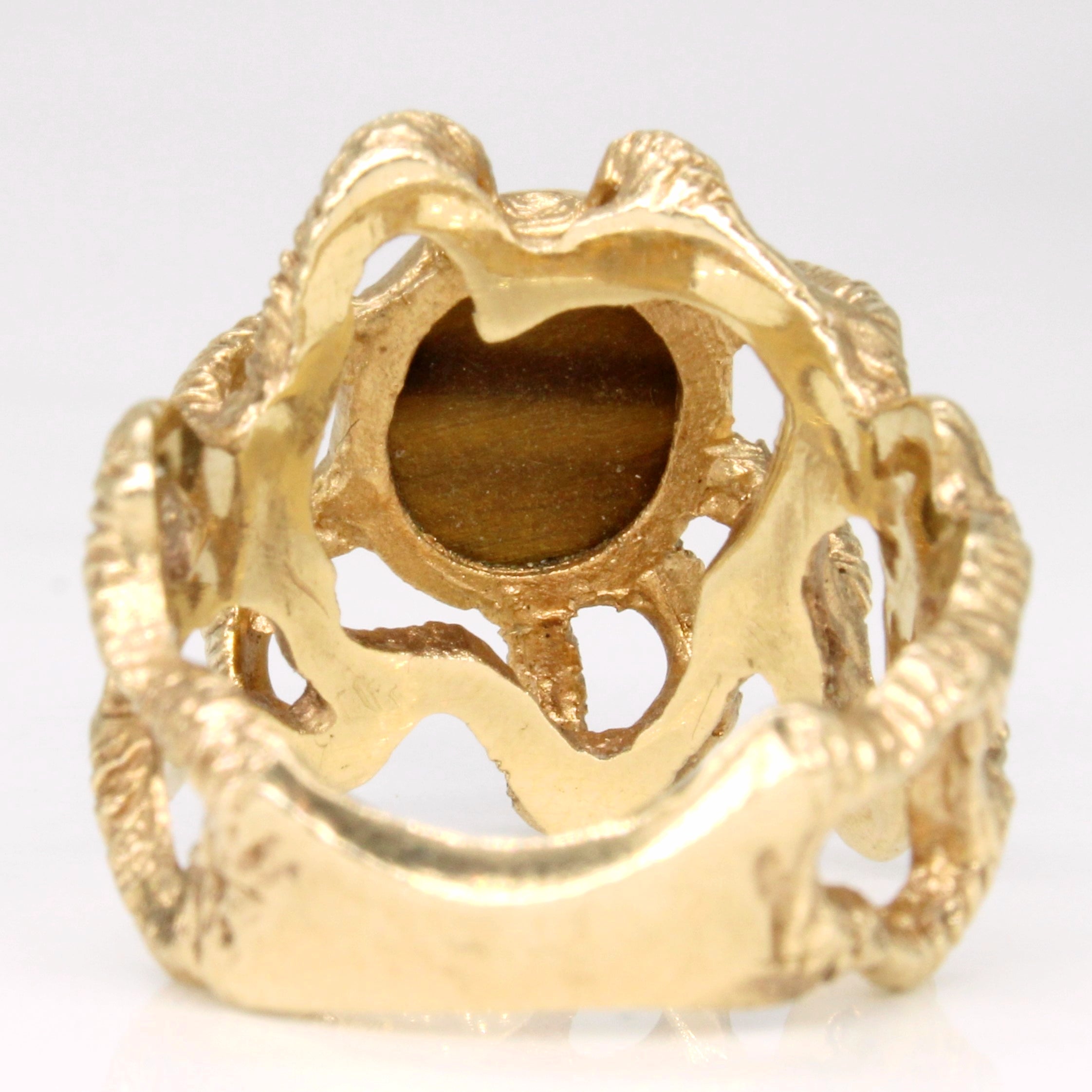 Tiger's Eye Quartz Abstract Ring | 2.05ct | SZ 7.25 |
